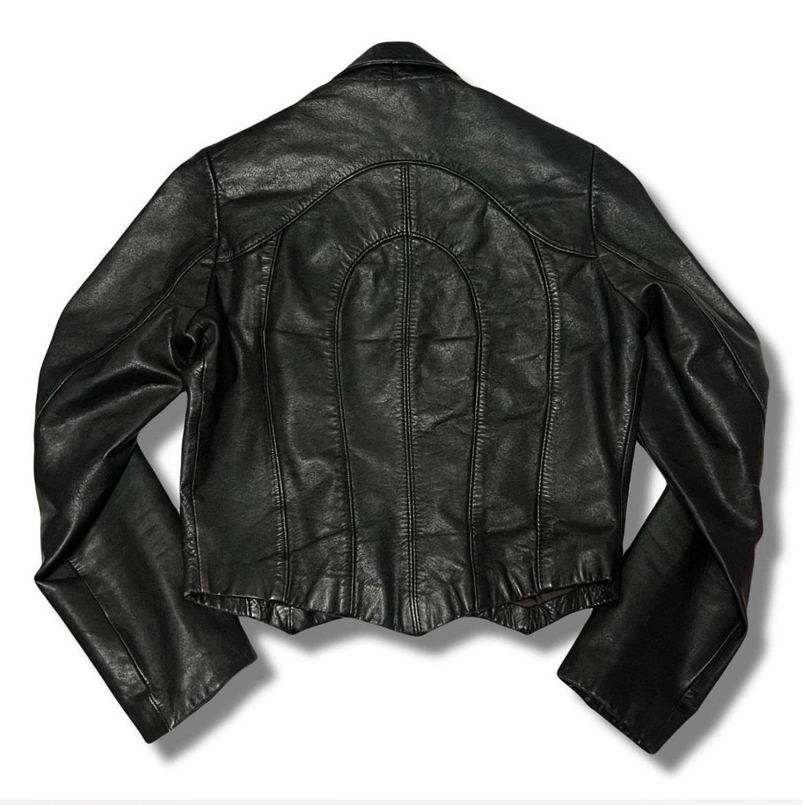 Vintage 1970’s Wilson Suede & Leather fitted cropped jacket
