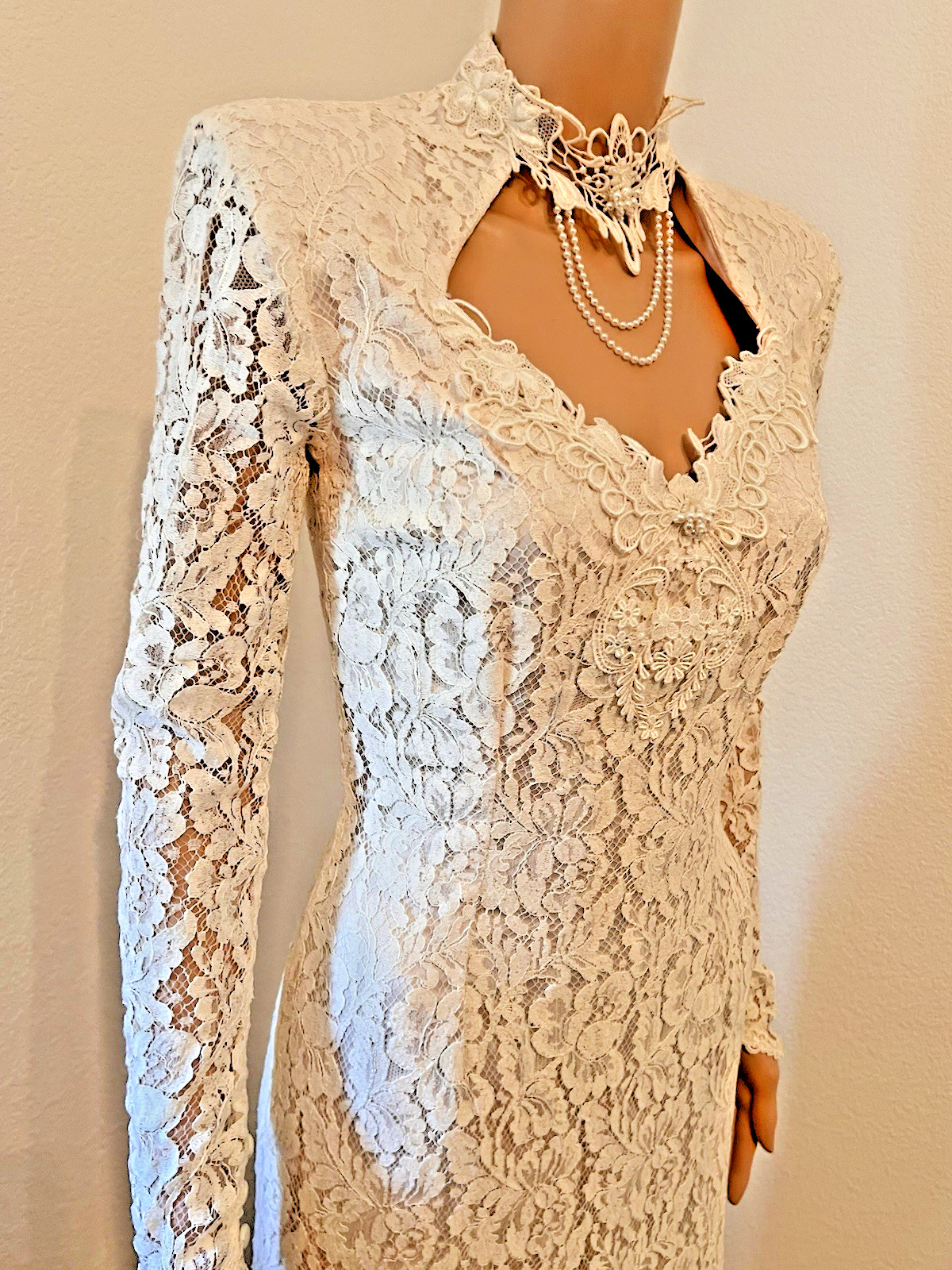 Gorgeous VTG 80s Susan Lane’s Country Elegance Cottagecore Lace Wedding Dress 6