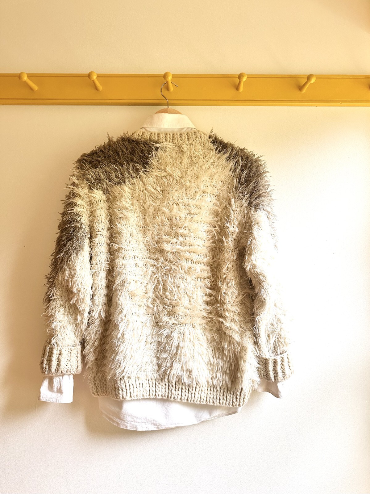 ISSEY MIYAKE All Style Co. Ltd vintage 70s 80s archival fuzzy fur knit sweater