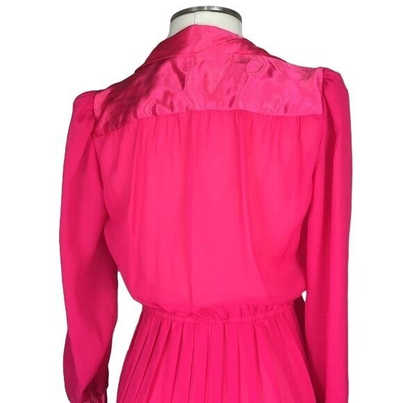 VINTAGE Sexy MAVINETTE Pink pleated Skirt Dress 6 Made in USA