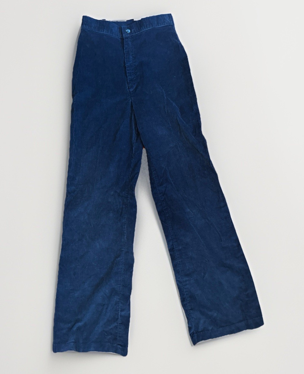 Levi’s Womens BIG E 70’s High Rise Blue Corduroy Slacks 25”x32”
