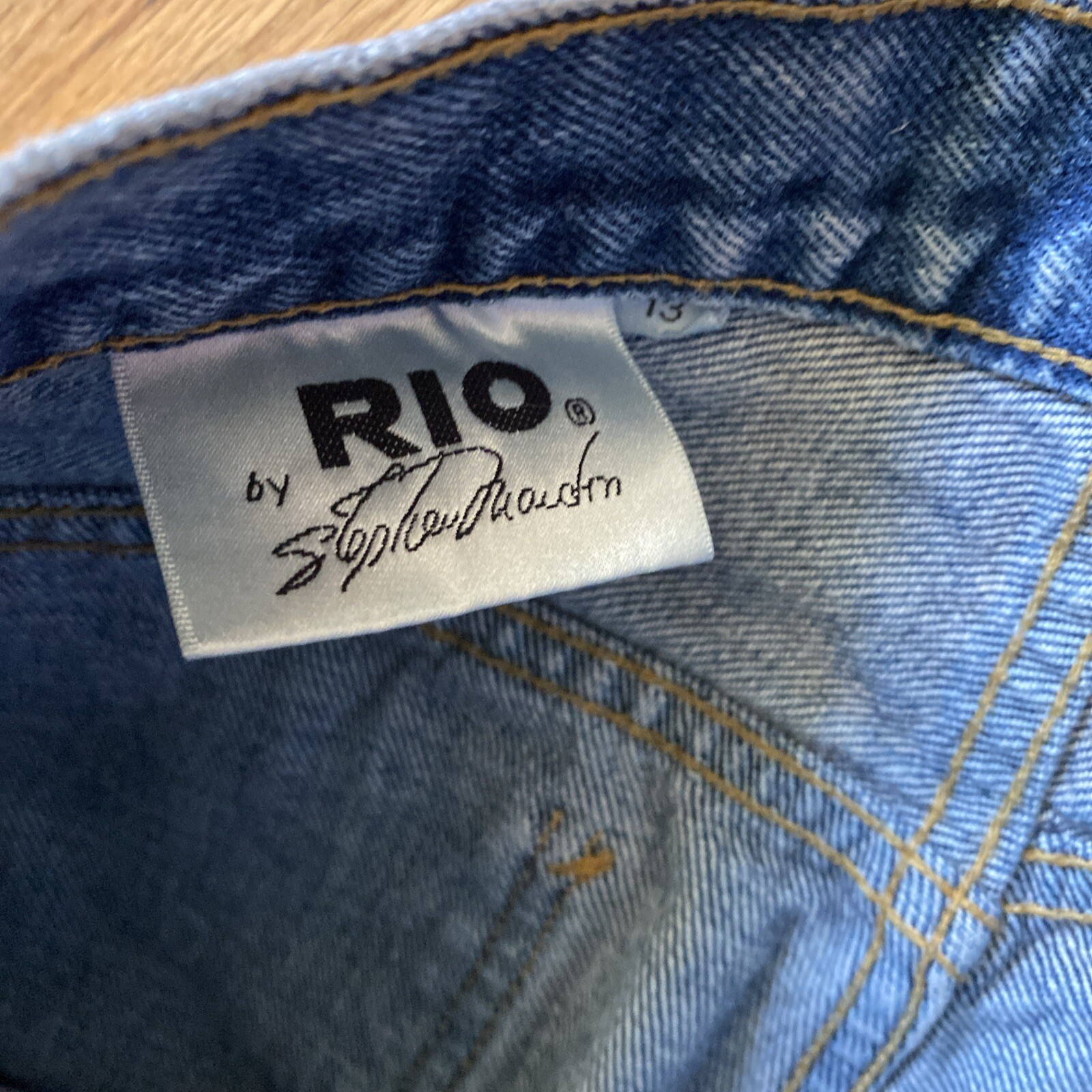 Vtg 1980’s RIO by STEPHEN MARDON Tapered HIGH RISE Med Wash Blue MOM JEANS 13