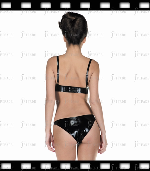 Latex Bra Balcony Bra Breast Support Sexy Wear Party Wear Customized 0.4mm C44