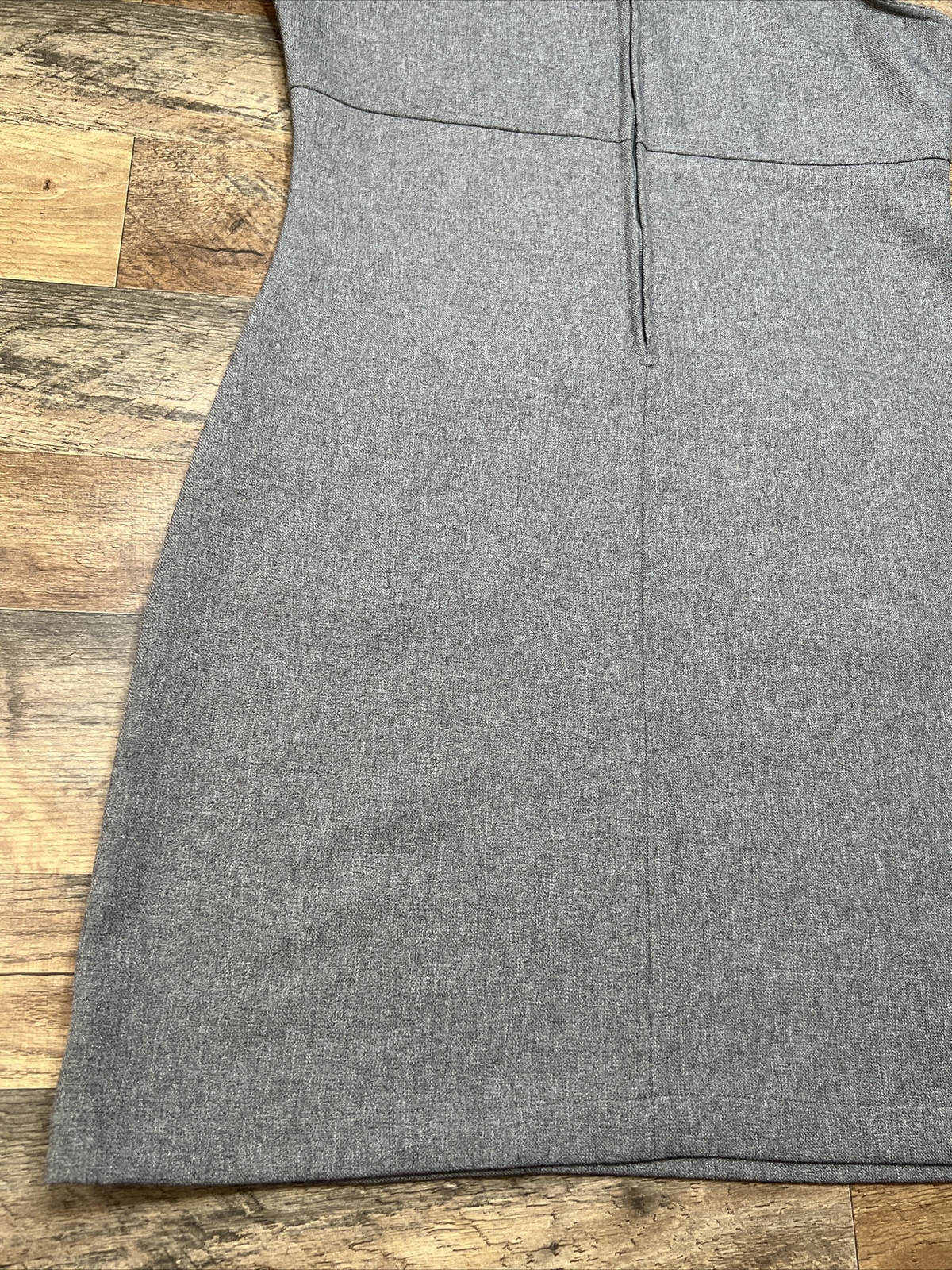 Vintage No Excuses Gray Dress Front Pocket Sleeveless Size Large Preowned
