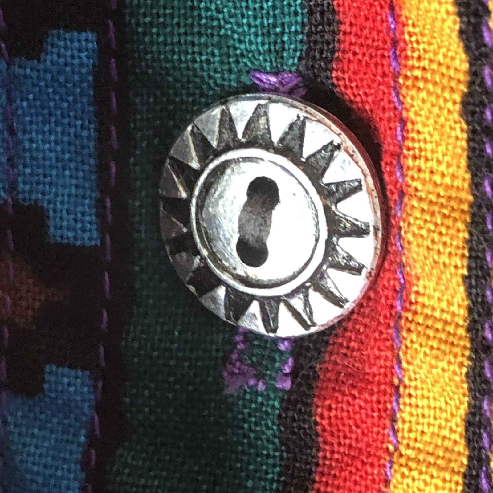 VTG Rodeo Western Wear Women Large Long Sleeve Button Shirt Vest Aztec Southwest