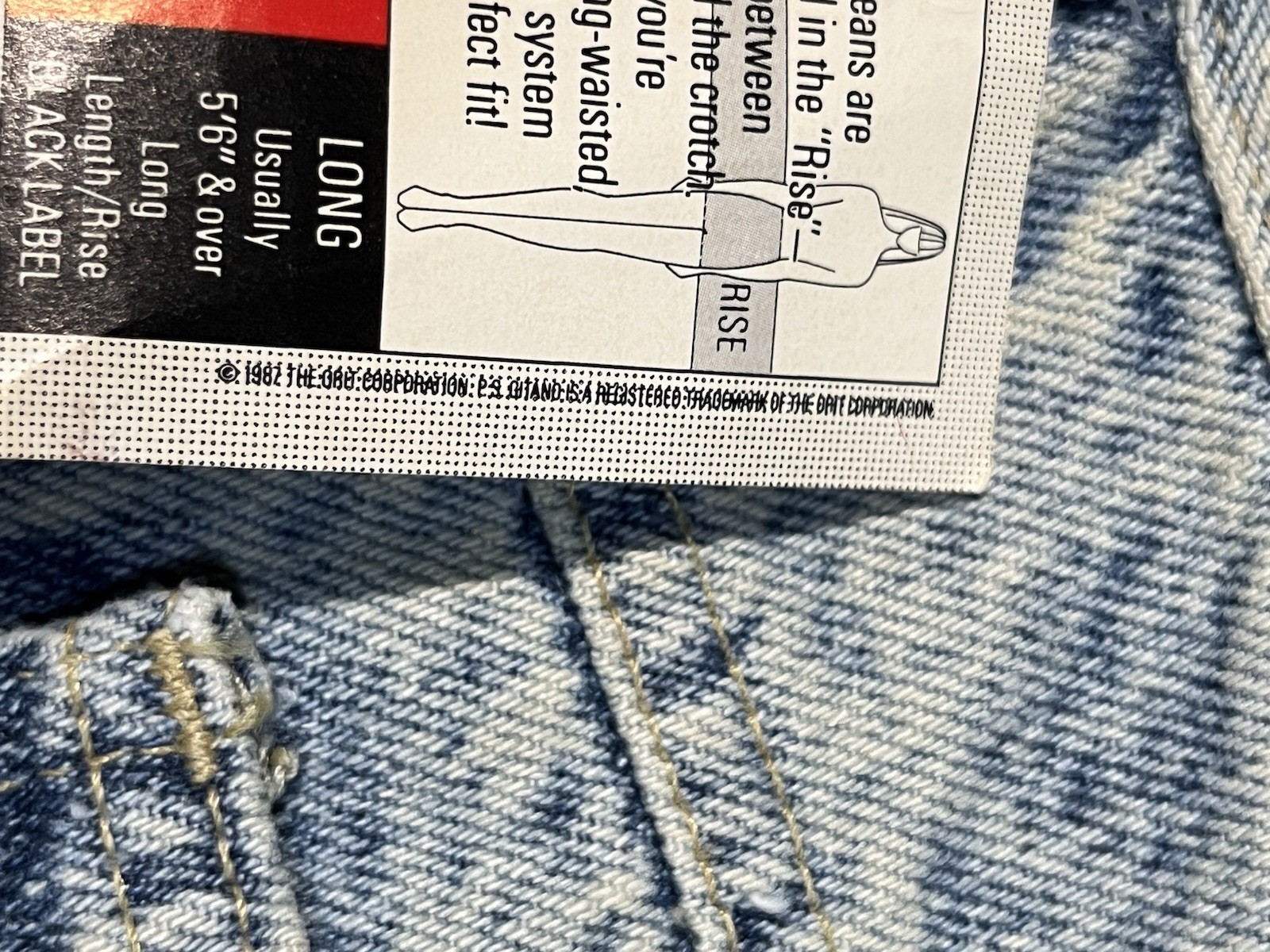 NEW VINTAGE 1989 PS Gitano ACID WASHED Women 16 32×30 Denim Blue Jeans USA MADE