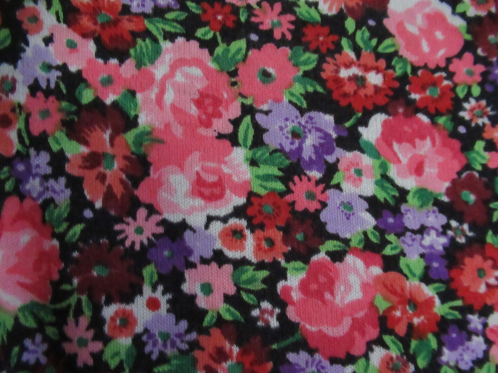 70’s Vintage Eva Robert Janan Italy Black Pink Floral Keyhole Belted Midi Dress