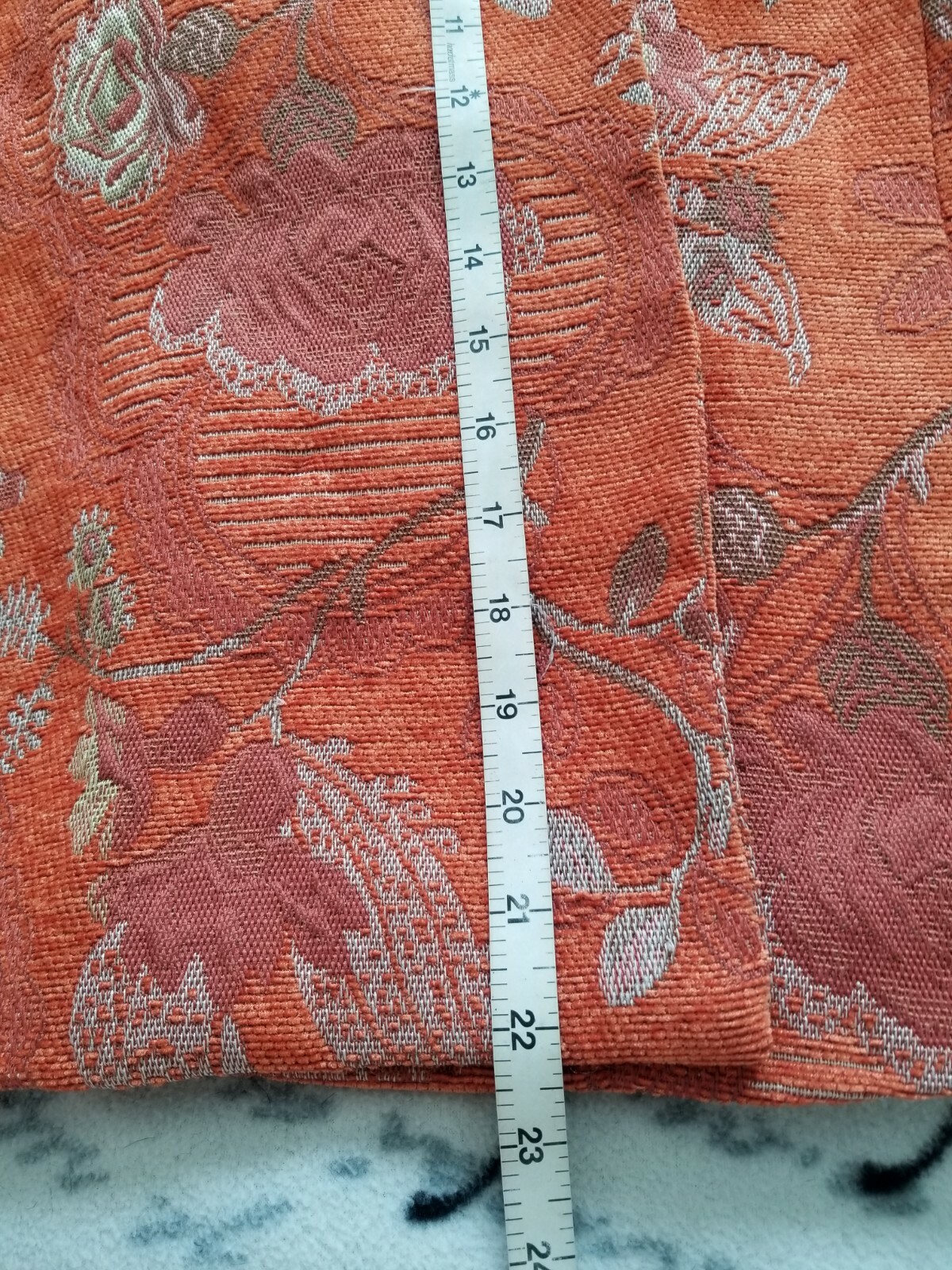Harve’ Benard Women’s Vintage Orange Tapestry Blazer Jacket Size 4