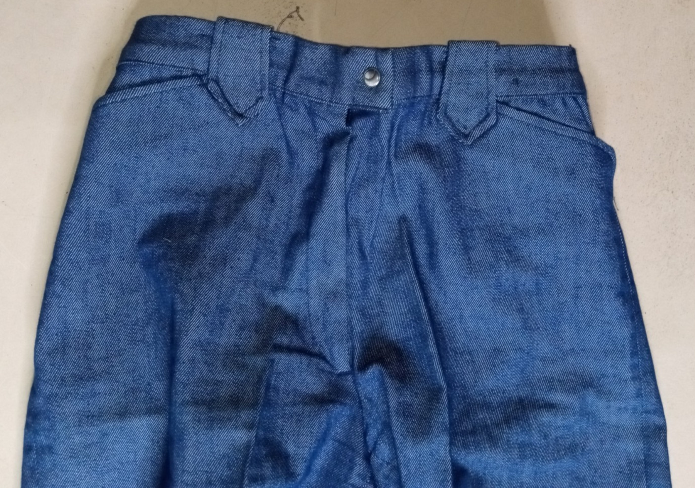 Vintage 50s 60s H Bar C Ranchwear Womens Blue High Rise Western Pants Zip USA