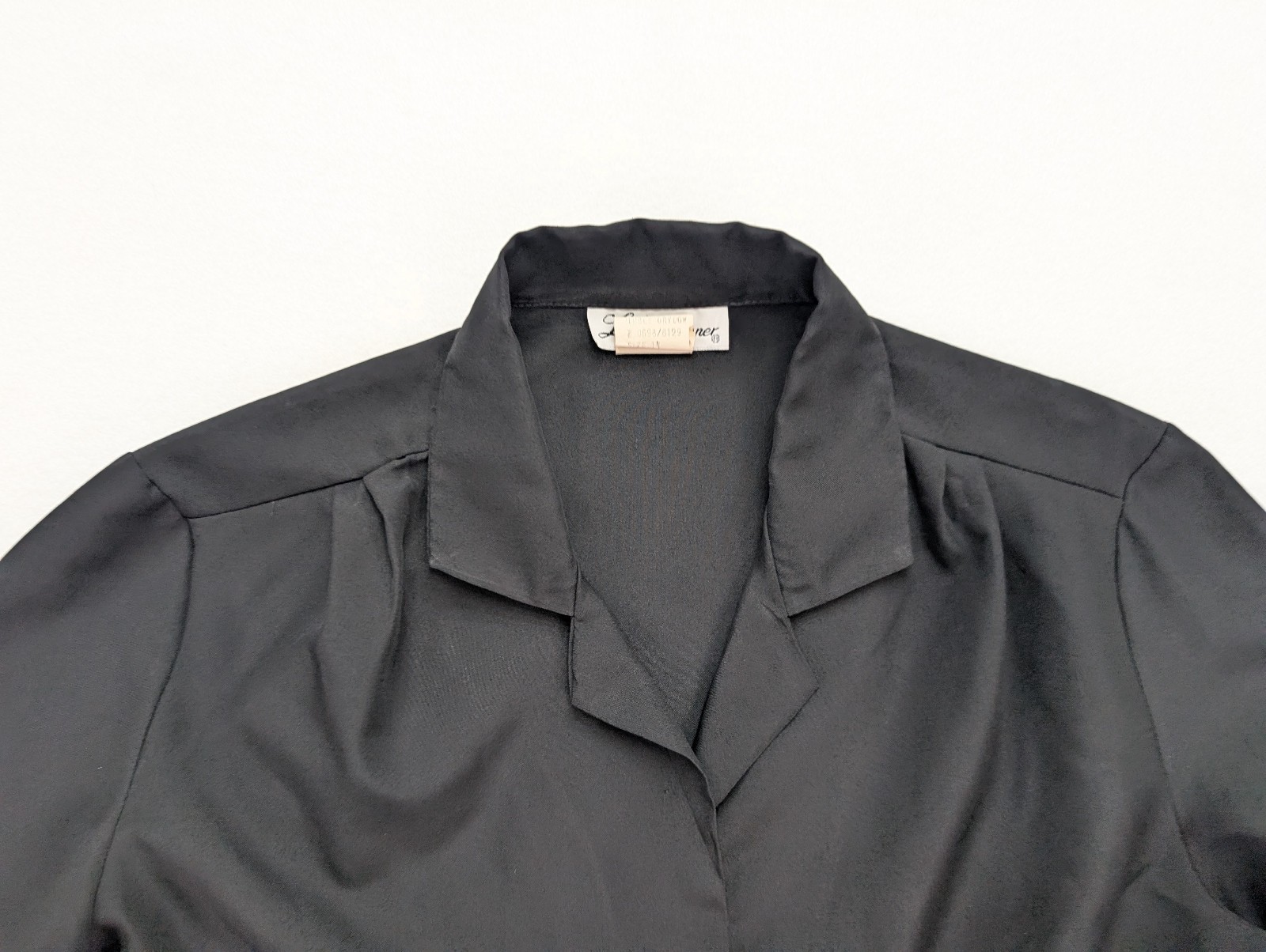Lucky Winner Vintage Women’s Top Size 14 Black Long Sleeve Blouse