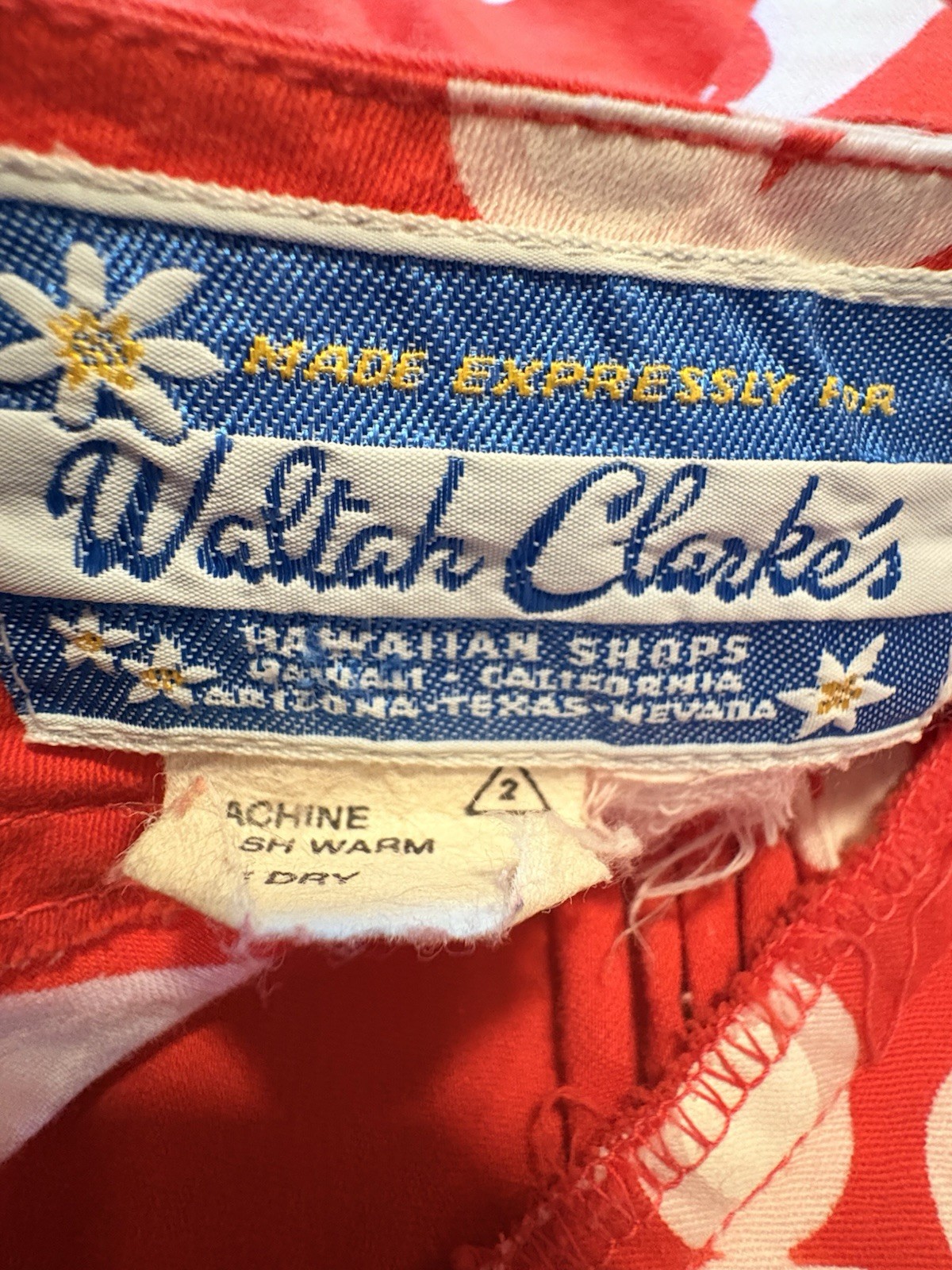 Vintage Waltah Clarke’s Hawaiian Muumuu Dress Size S/M