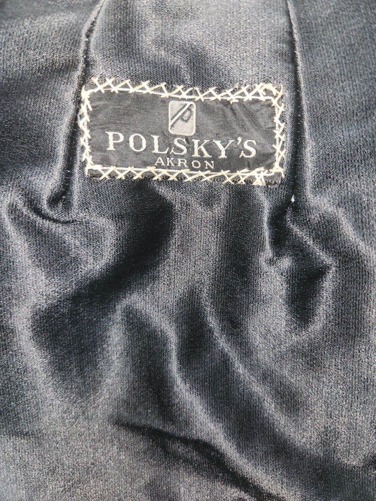 Vintage Black Rabbit Caplet Cape Wrap Stole Lined