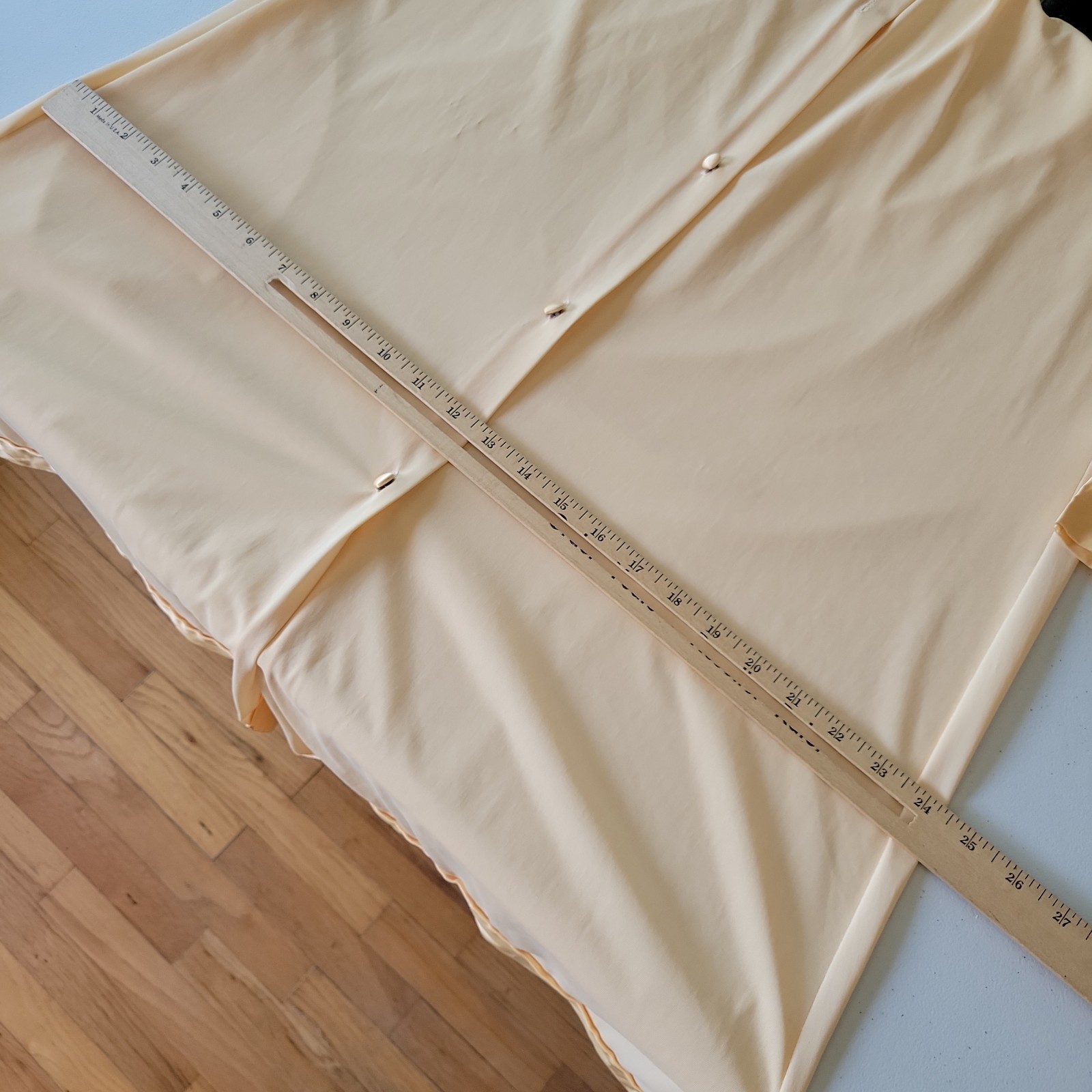 Vintage 60s Gossard Artemis Nylon Penoir Two Piece Small Pale Yellow Boudoir