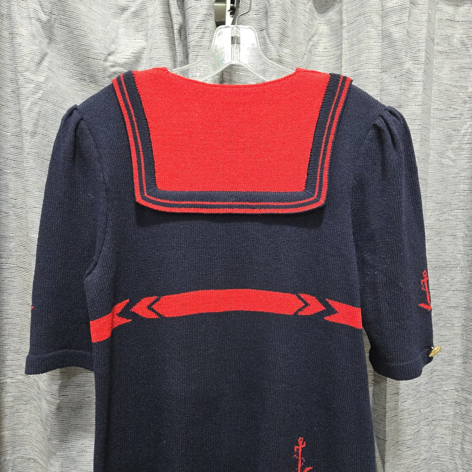 VTG Adolfo Neiman Marcus | Blue & Red Sailor/Nautical Themed Dress