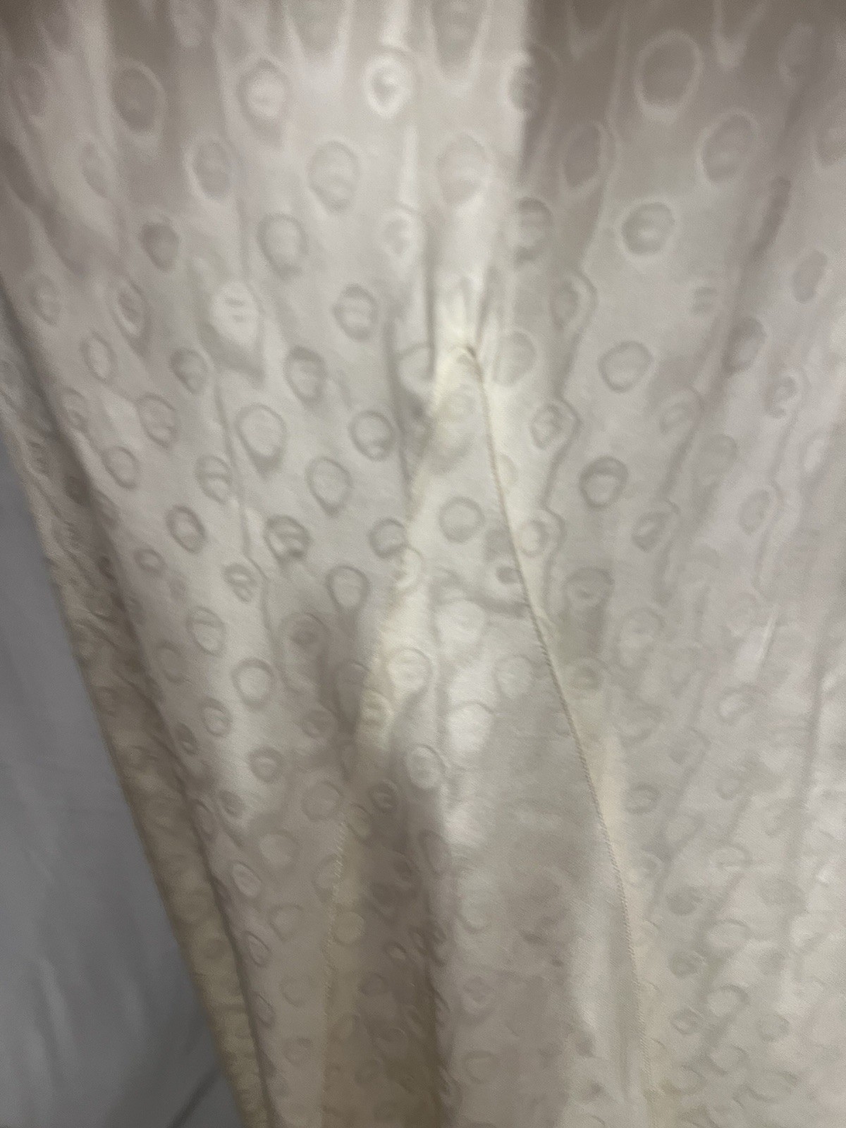 1930’ Ivory Moire Tafetta Evening Gown Antique