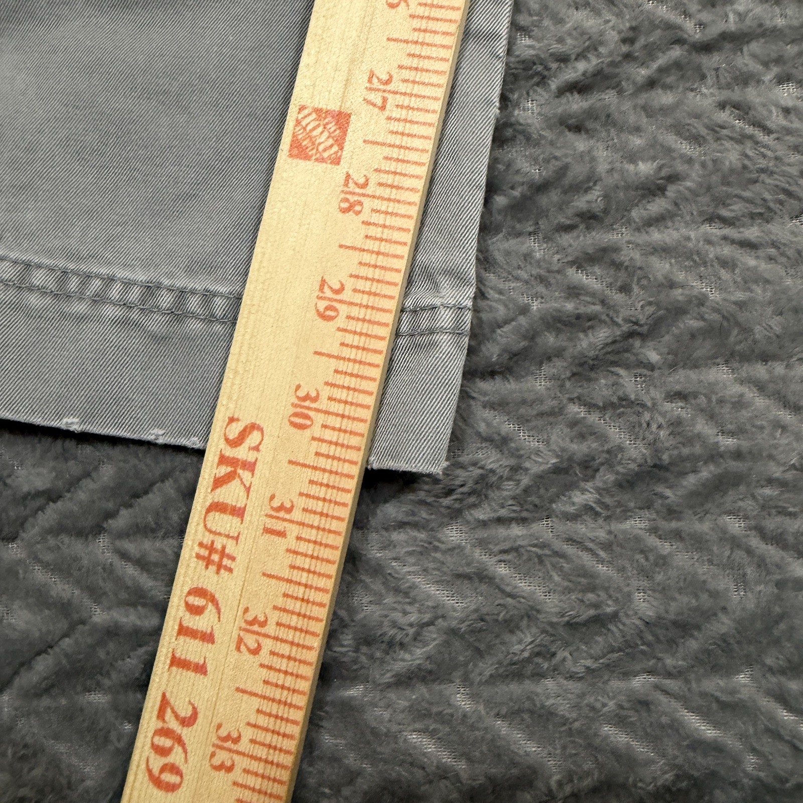 J Crew Bootcut Pants Men 33×32 Stretch Gray Vtg Preppy