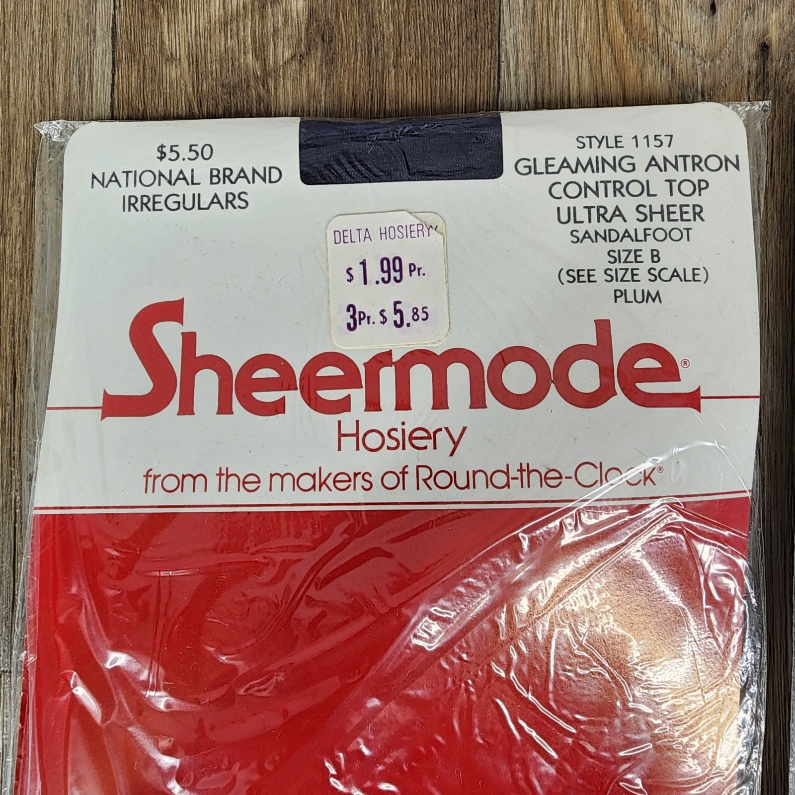 Vintage Pantyhose Lot 3 Sheermode Calvin Klein Burlington Plum Oyster White B M