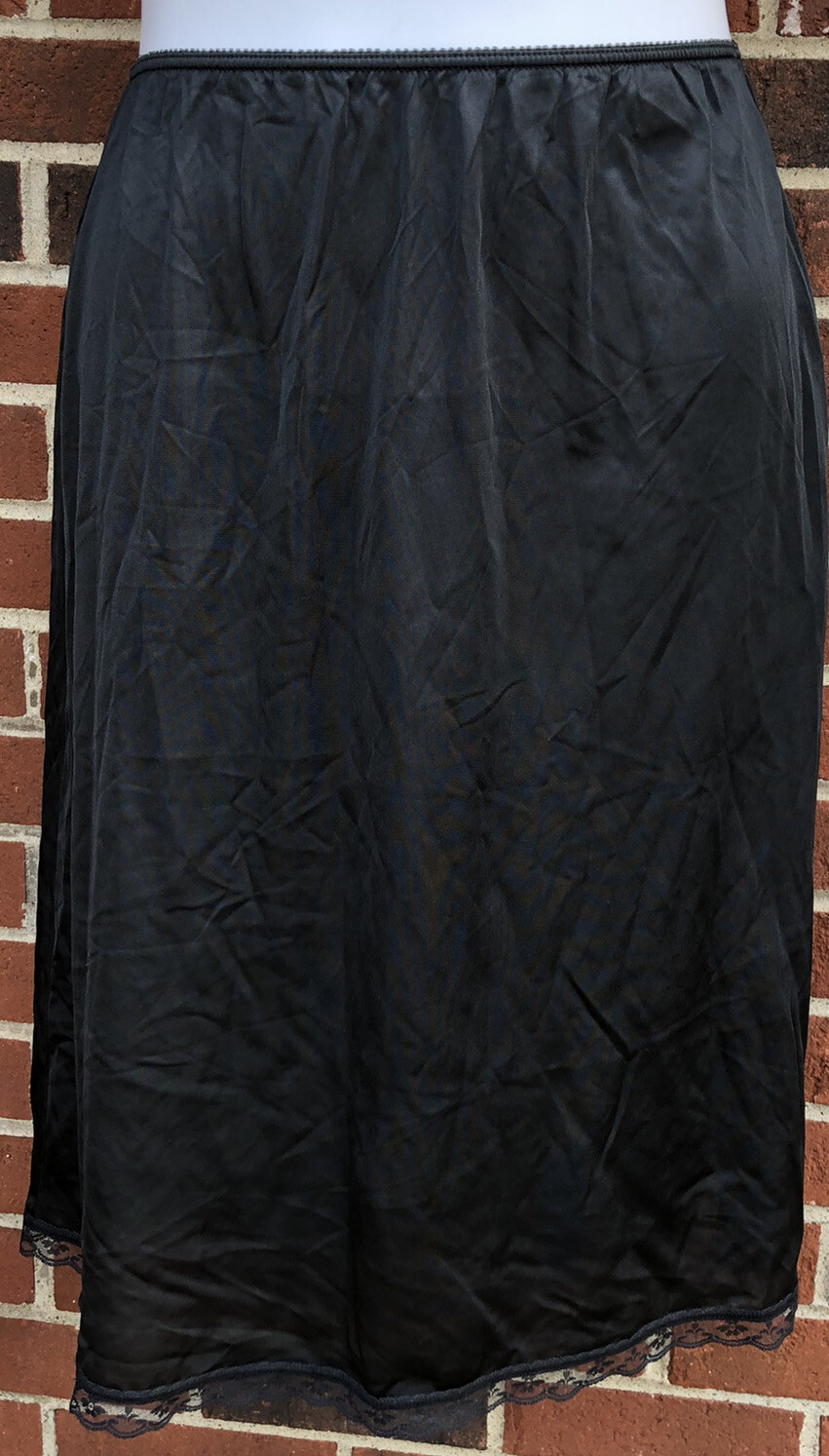 warners perfect measure black large half slip 629