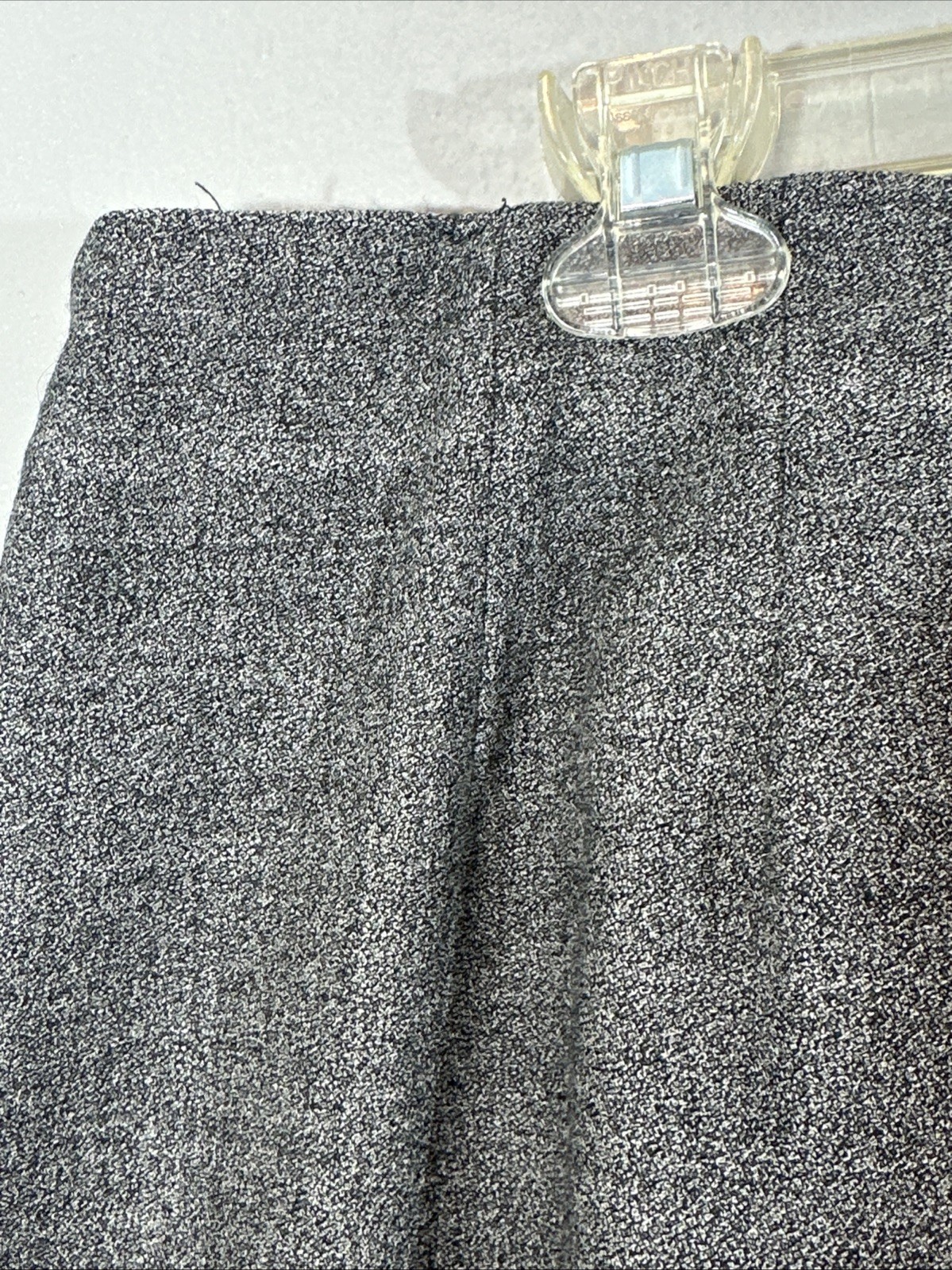 100 Wool Tailored Lined Pencil Skirt Preppy Academia Career Office Gray Women 18