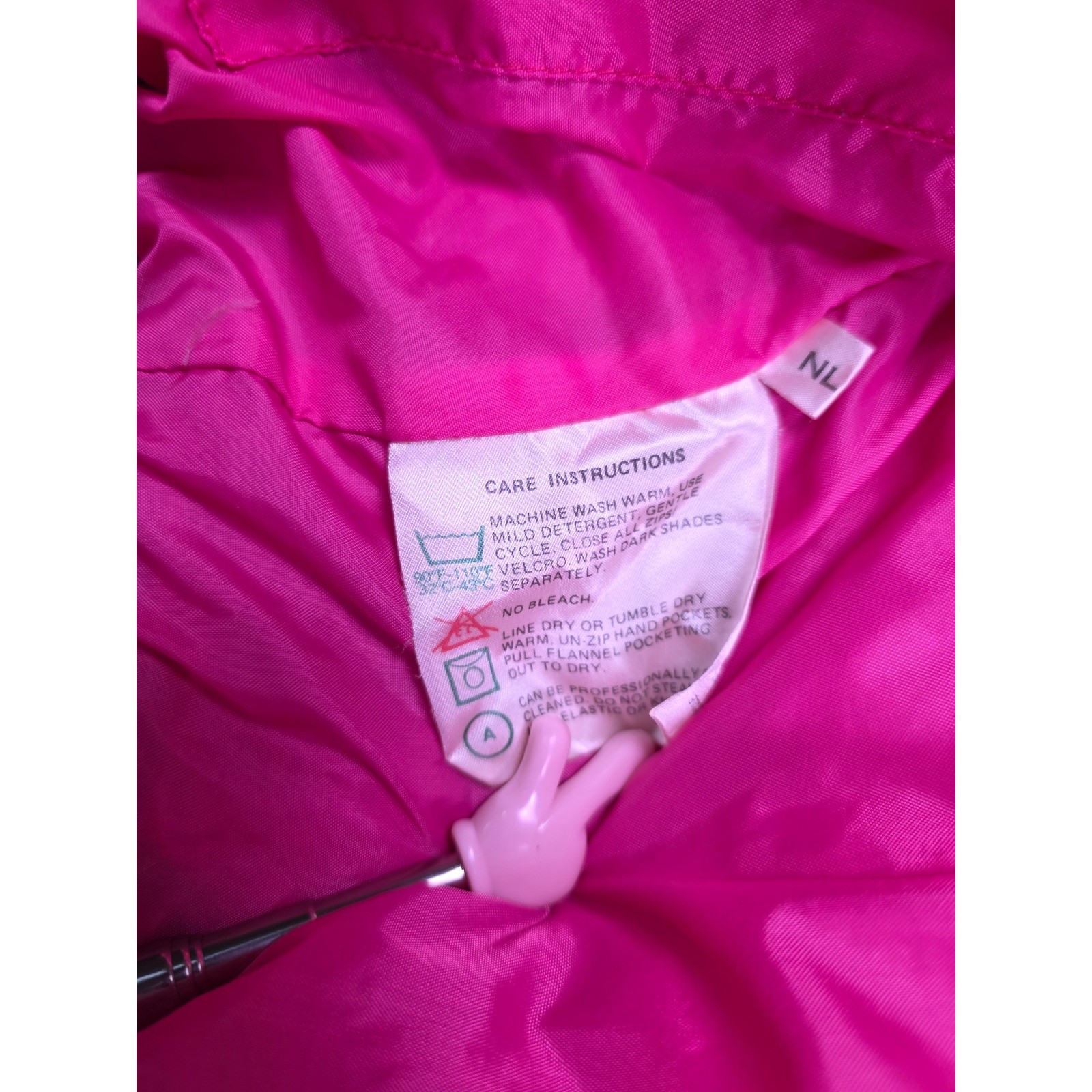 Vintage Obermeyer Karen Puffer Jacket Womens 14 Pink Purple Trim Ski Coat Retro