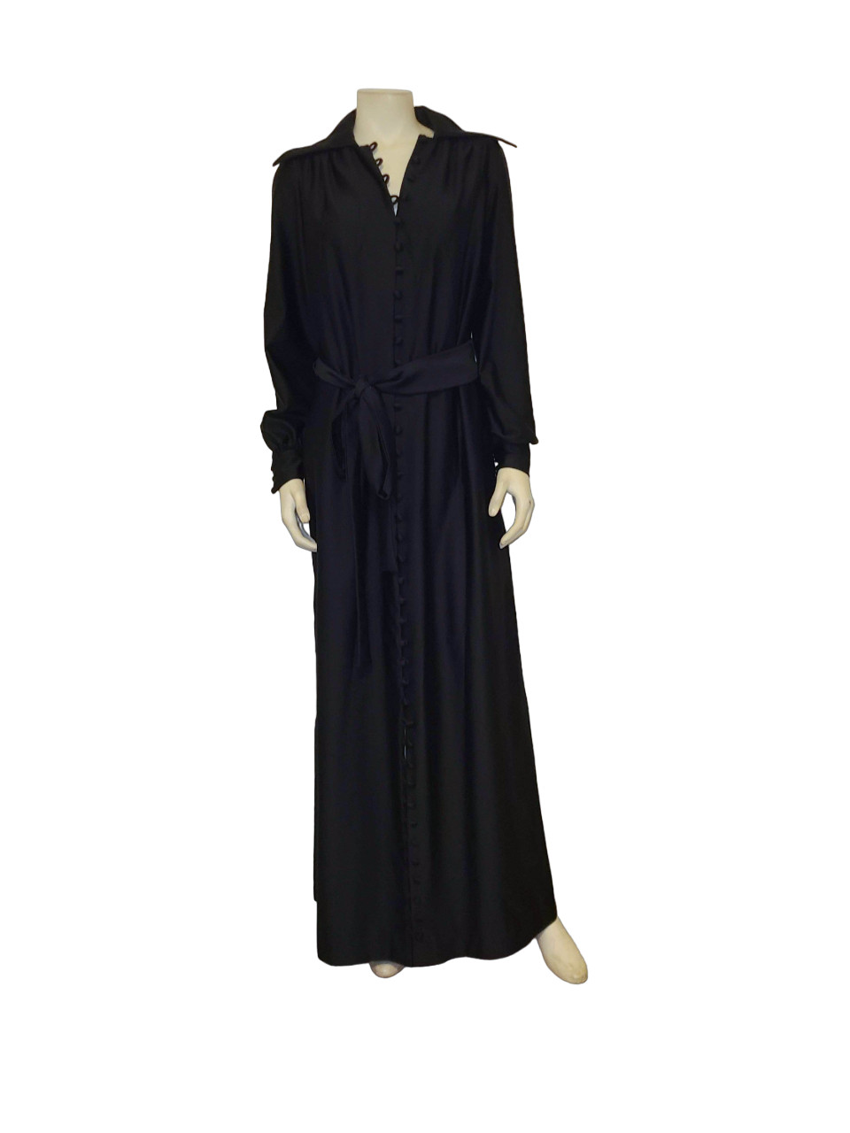 THE EVA GABOR LOOK BY ESTEVEZ Vintage 70s Maxi Dress, Size 14