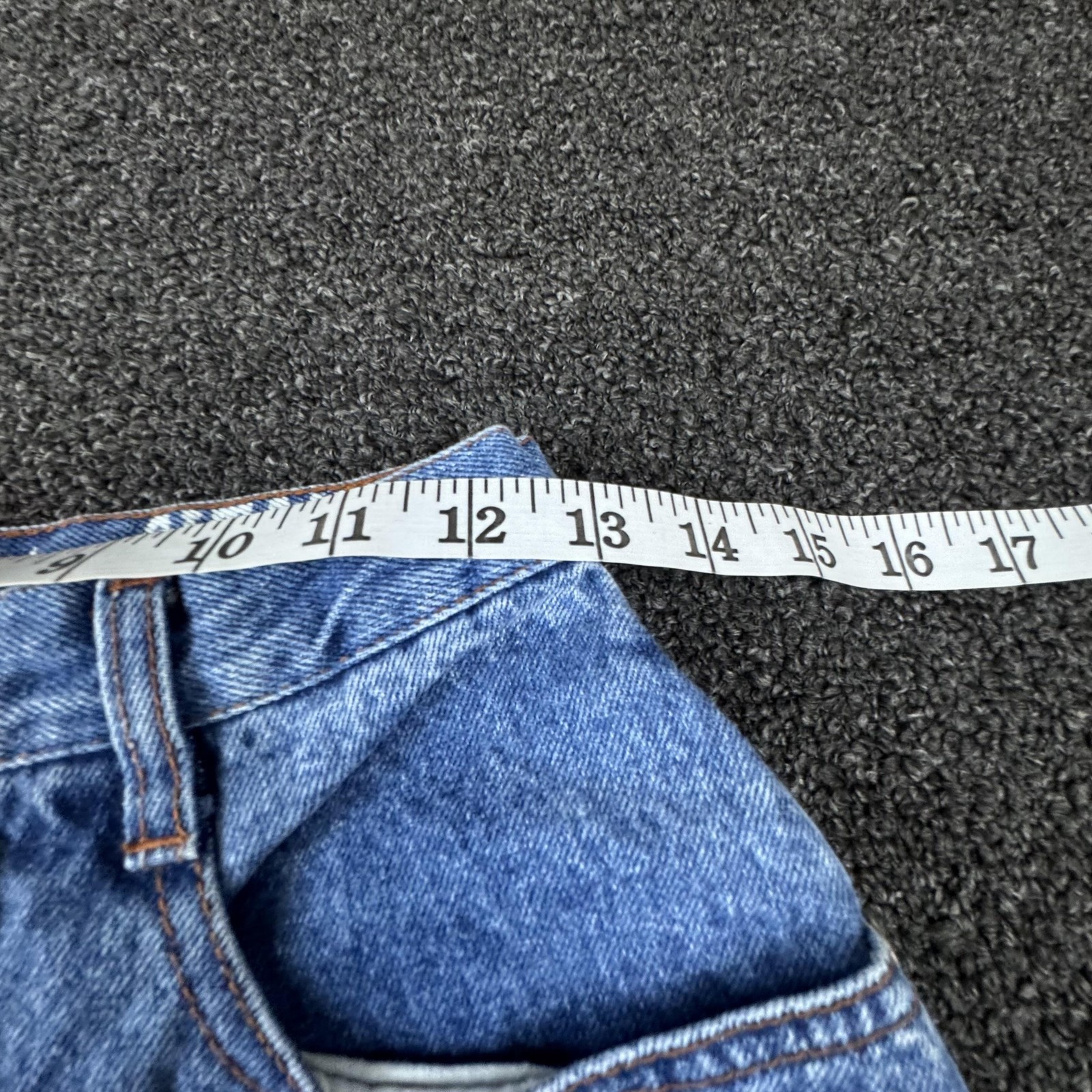 Vintage Gitano Jeans Womens 12 Short Blue Denim High Rise Tapered Mom 90s Pants