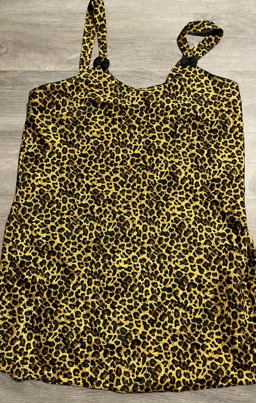 Contessa Di Roma Leopard Robe Lingerie Set-Size Medium