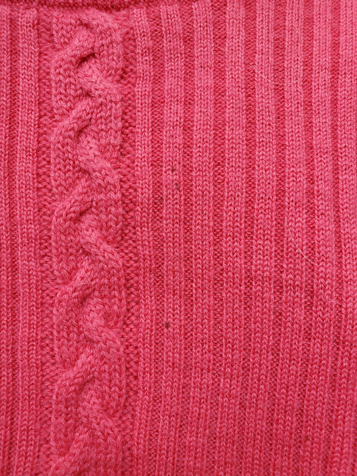 CIAO LTD Sweater Dress Knit Vintage Rose Pure New Wool Midi Hong Kong Sm/Med