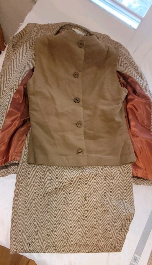 Marie Phillips 3pc 1950s Set~ Jacket W/ Skirt & Top( Button Up Back) Fully Lined