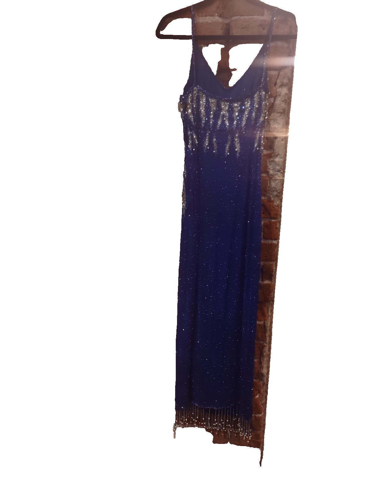 VTG 1980’s 1990’s S & N Fashions Silk Beaded and Sequin cocktail Dress Small