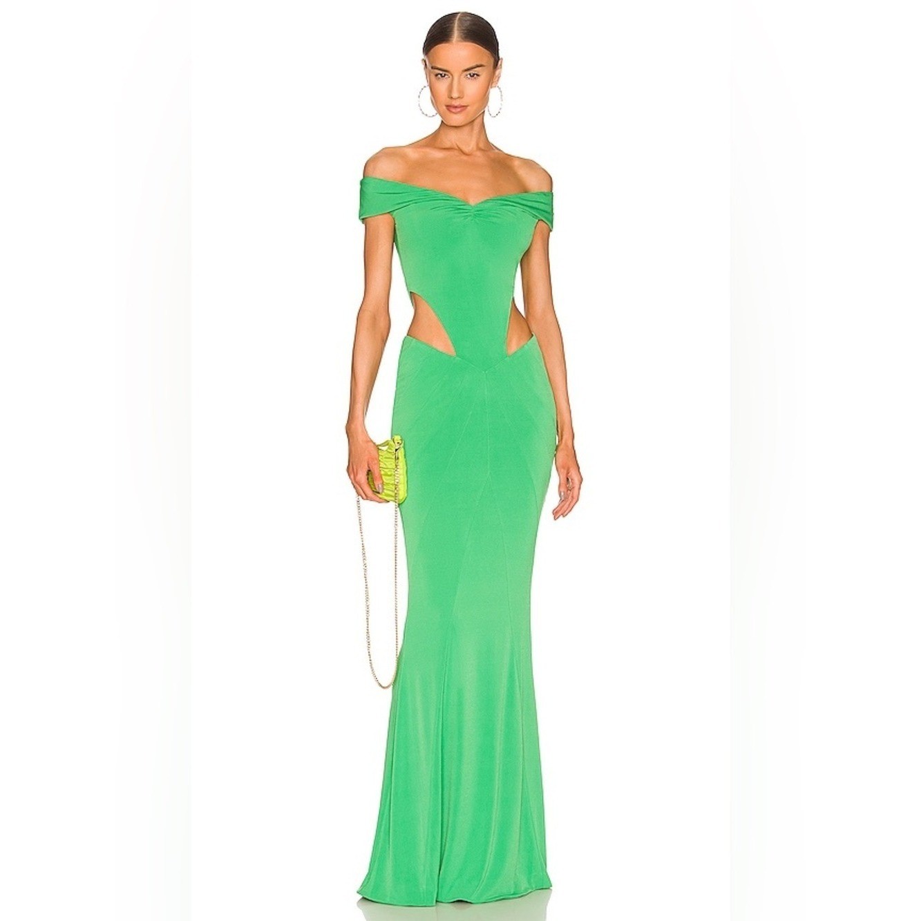 NWT Retrofete Cutout Maxi Dress in Bright Green
