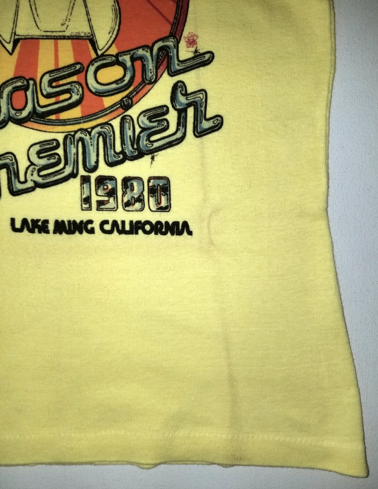 VTG 1980 NATIONAL DRAG BOAT RACING T-SHIRT TEE WOMAN MEDIUM M TOP LAKE MING JET