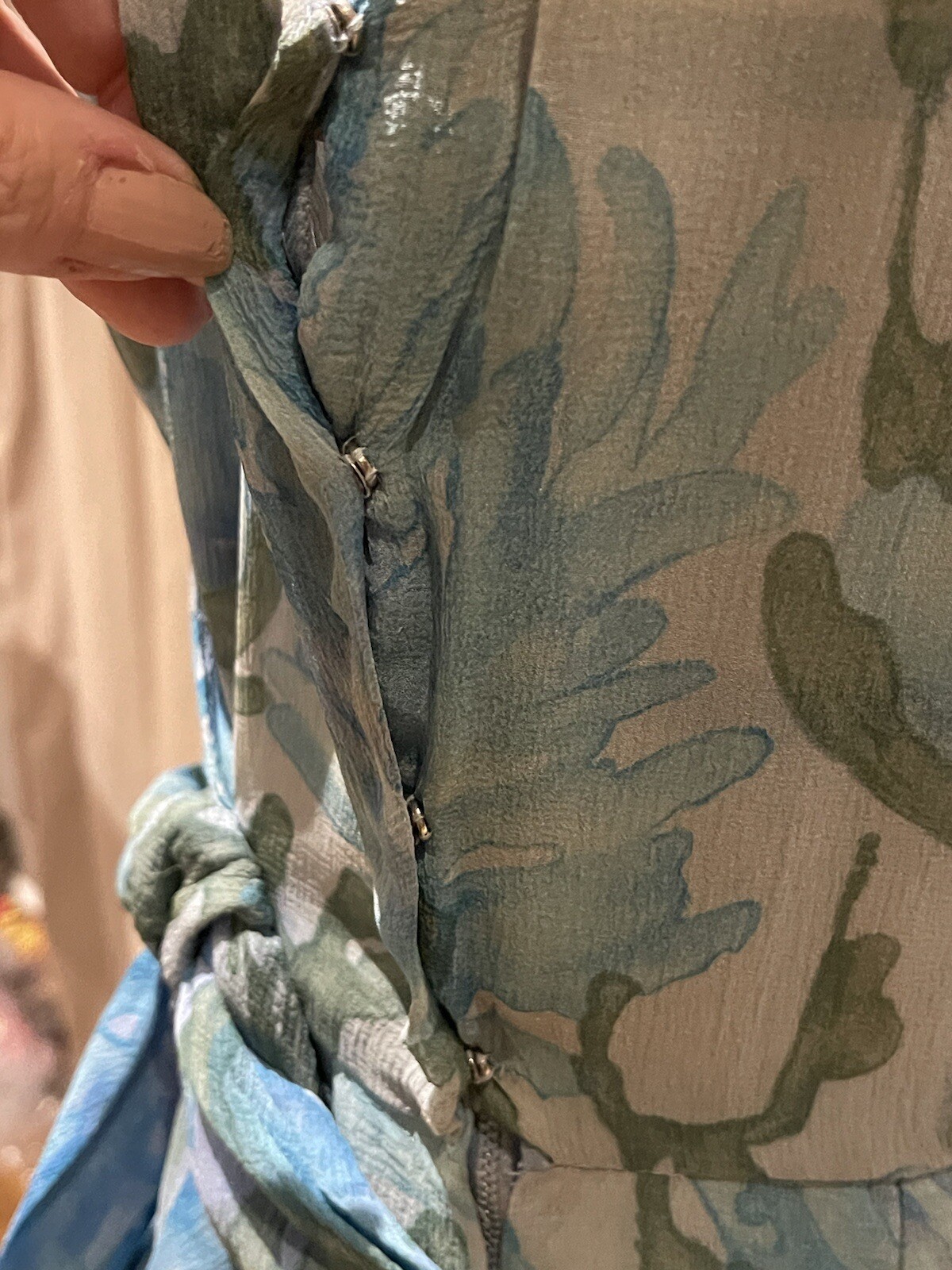 Vintage Silk Draped Wrap Cresta Couture Cocktail Or Daydress 60’s Size 6
