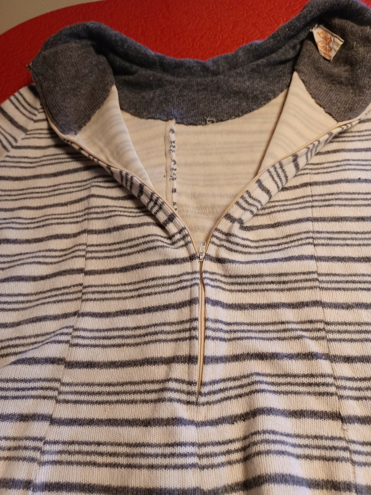 True Vintage Mid-century Modern 1960s Knit Sweater Top Mod Go-Go MCM
