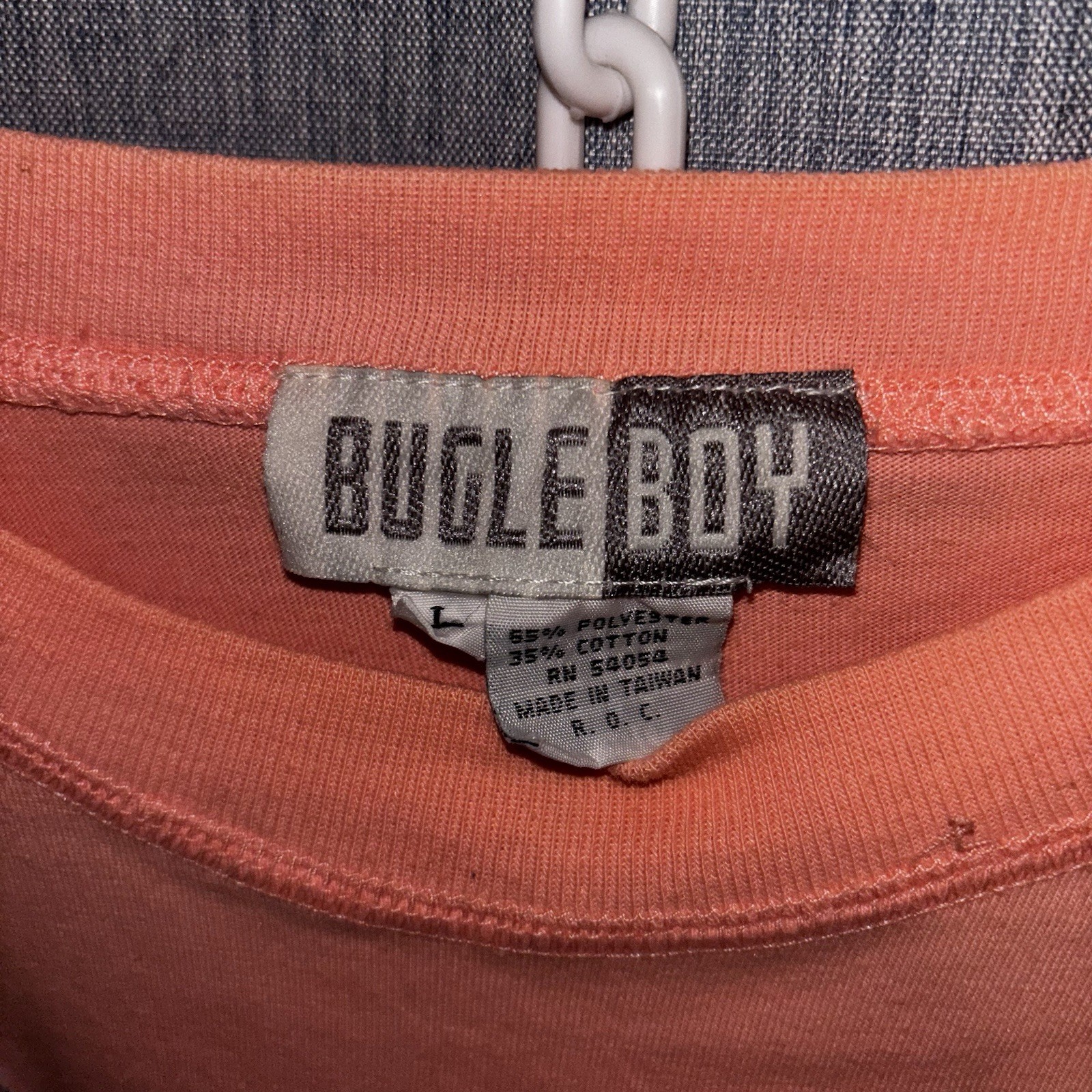 Vtg Bugle Boy Shirt Womens Crop Top With Drawstring 80s 90s Pink Workout