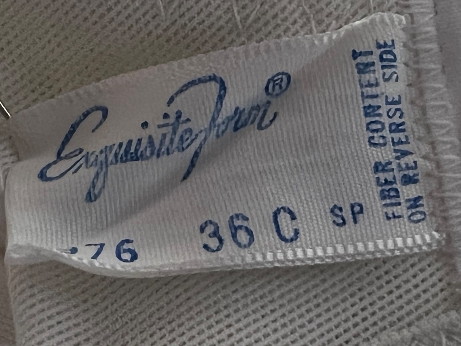 36 C VTG 70s NOS Exquisite Form BRA FUL-LY Doubleknit P1976 For Full Figured