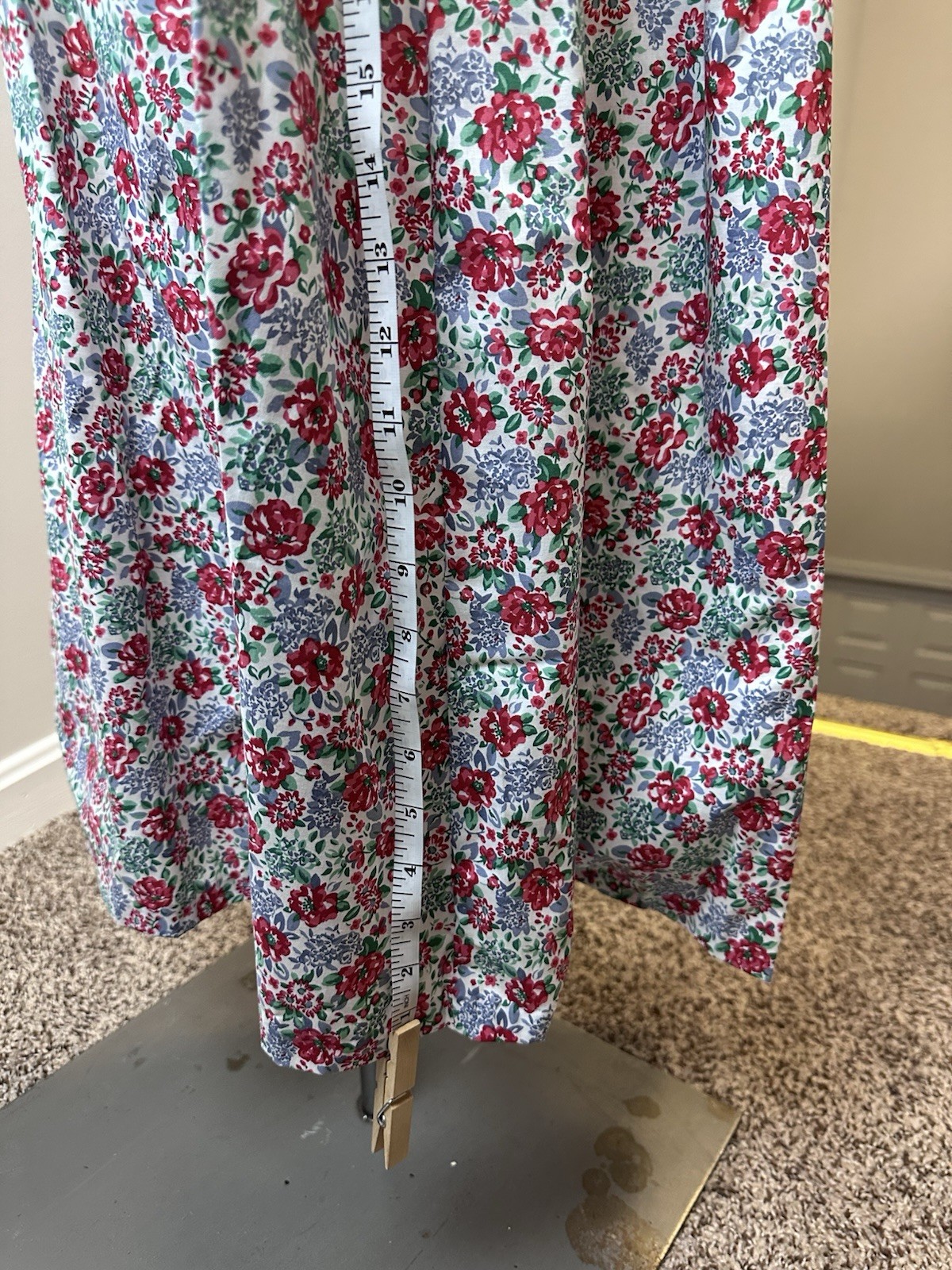 Pre-owned Vintage Laura Ashley Floral Print Maxi Dress Size 4
