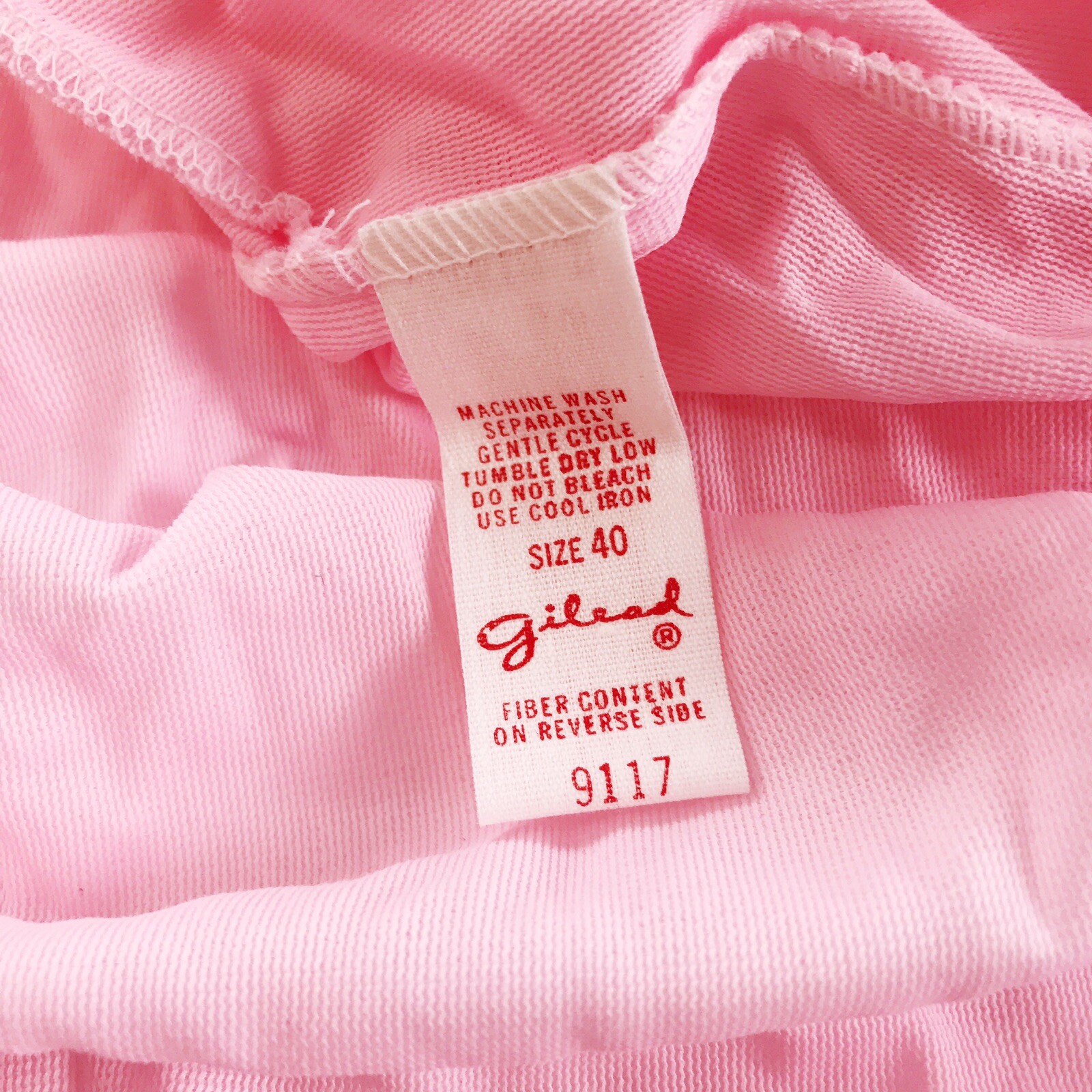Vintage Gilead Pajamas Womens 40 1960’s Pink Set Top Bottoms Pants Sleep Clothes