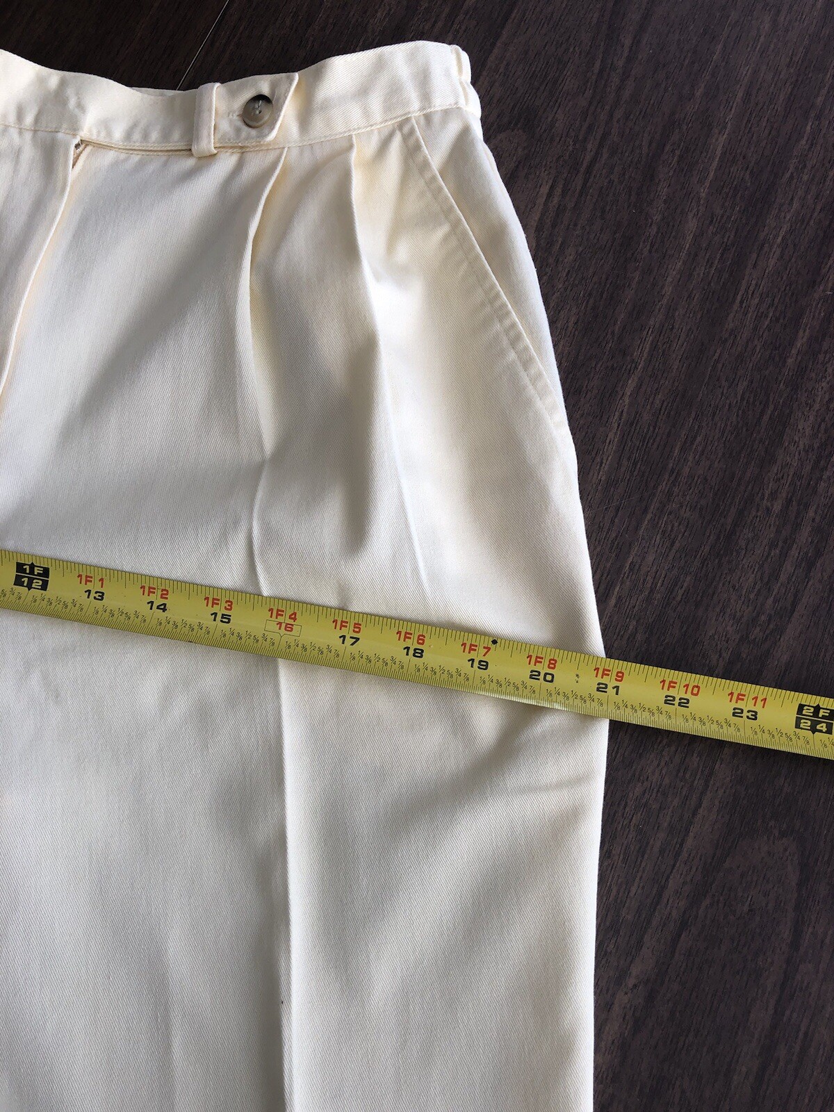 VintageTalbots David Brooks High Waisted Pleated Women’s 8 Pants Slacks Yellow
