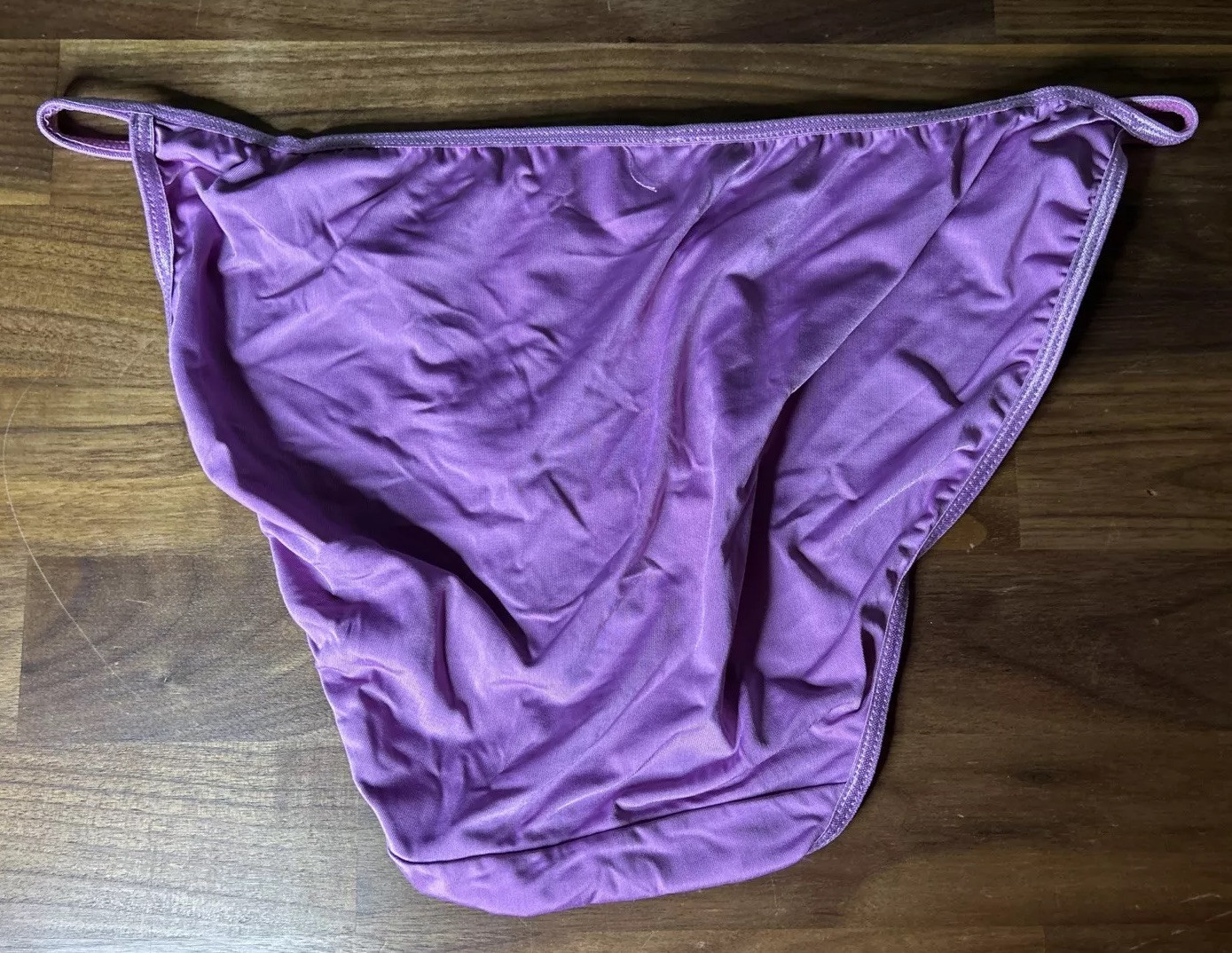 Vtg Xhilaration Y2K Bikini Panties String Second Skin XL Low Rise Metal NWOT
