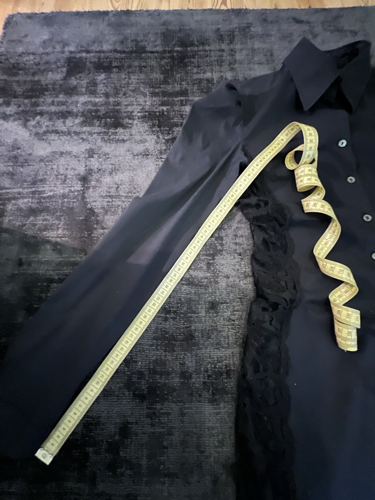 Vintage Dolce & Gabbana Wide Lace Insert Shirt Dress