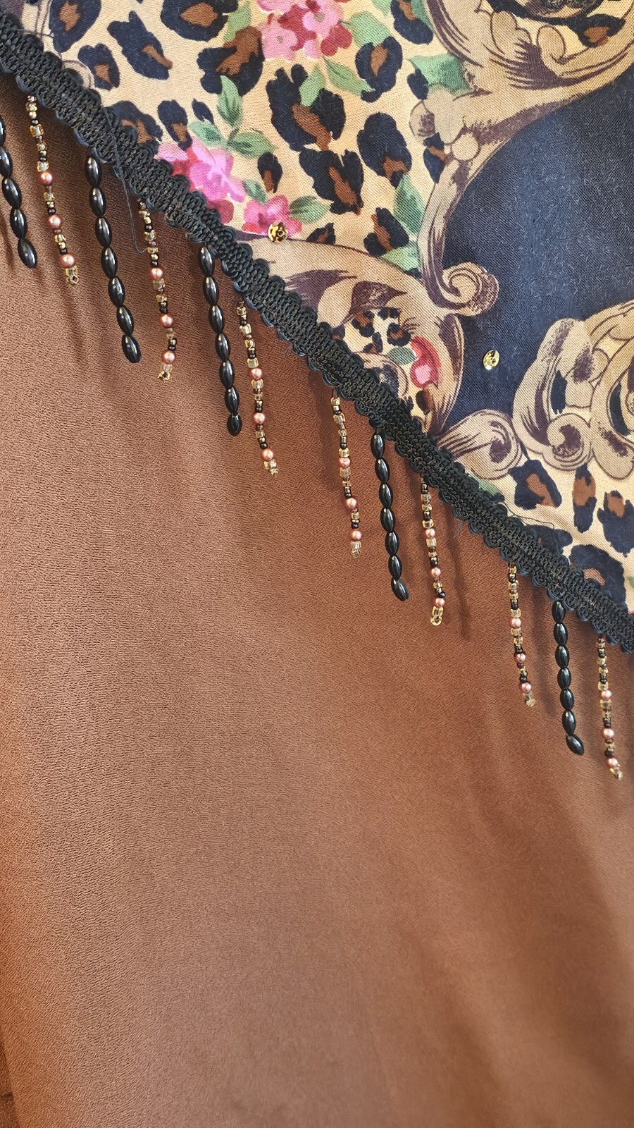 Vintage Lacy Afternoon by Shell Kepler XL Jacket Beaded Shawl Collar