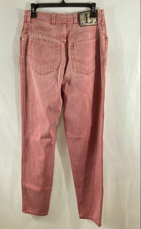 Vintage 90s Escada Margaretha Ley Women’s Pink Gold Embroidered Jeans Sz 40 (28)