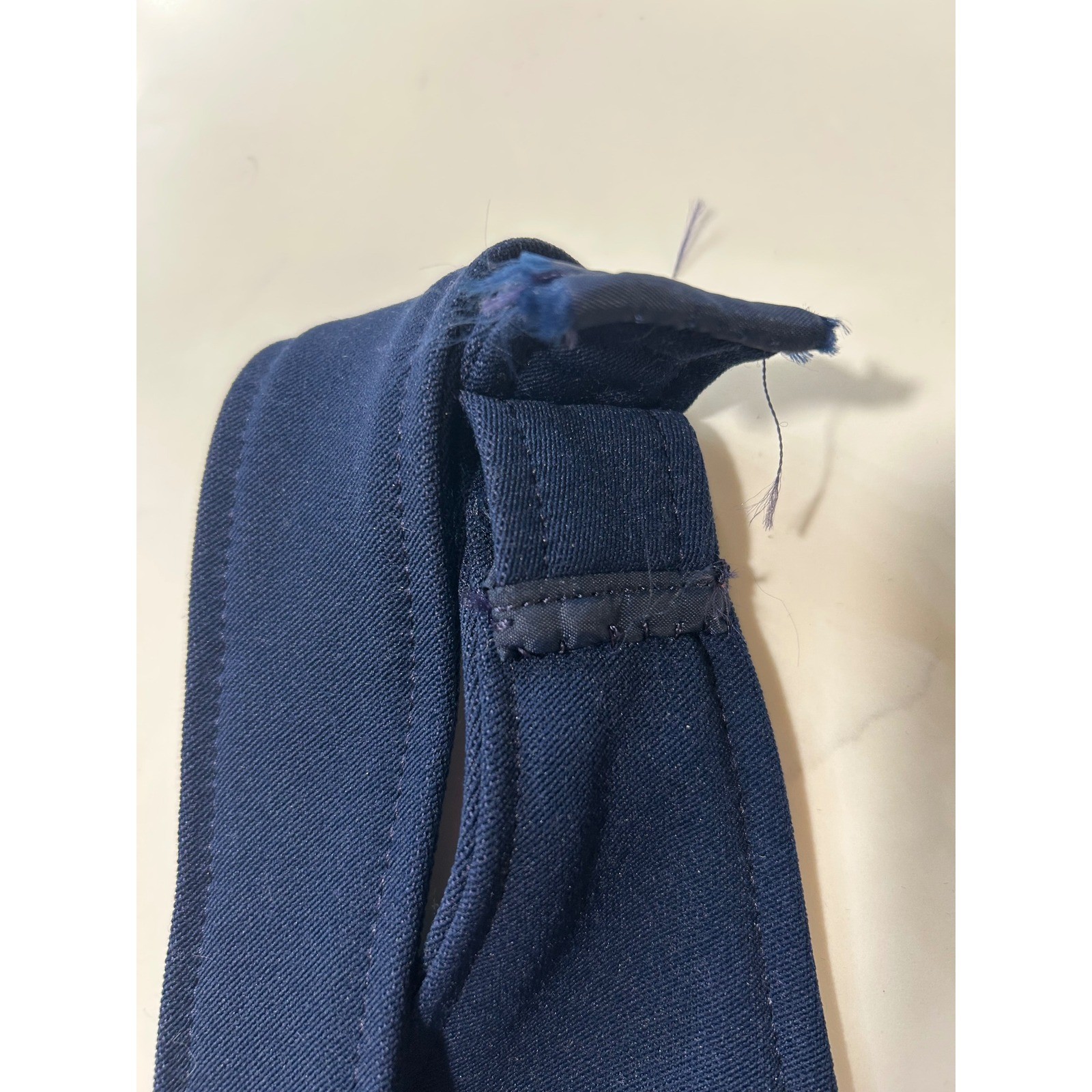 Obermeyer Vintage Navy Blue Wool Blend Ski Bib Jumpsuit Womens Size 10R RN 37037