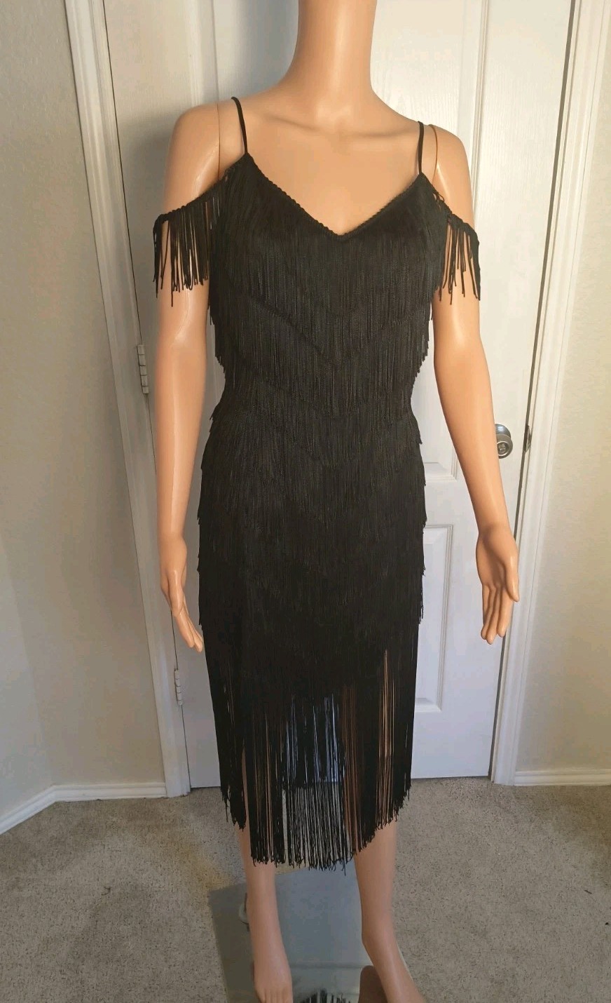 Vintage Fringe 80’s Flapper Sexy Party Dress Size 9/10 by TD4 Electra – DP32