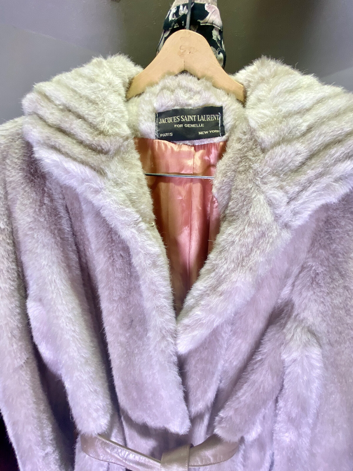 Jacques Saint Laurent Vintage 1969 Women’s Faux Fur Coat