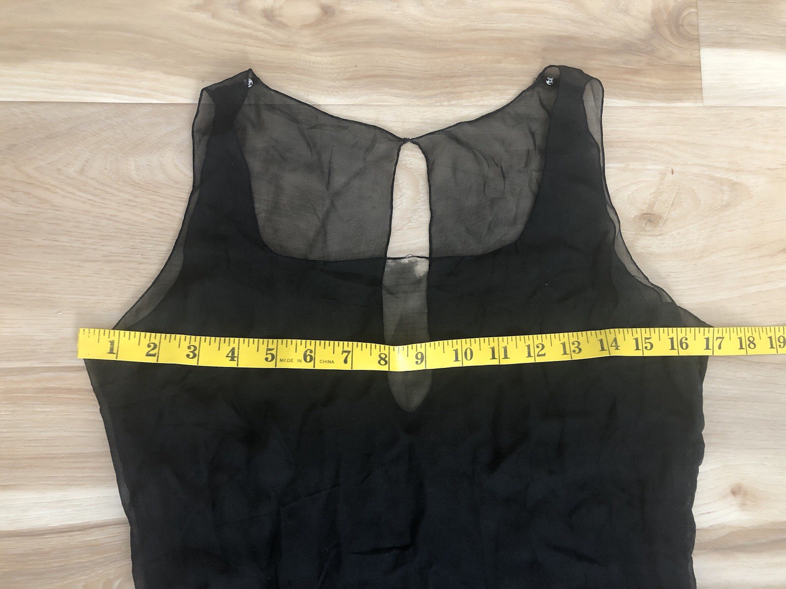 Vintage 1920s 1930s Sheer Black Slip Dress XS S Sexy Goth Silk Overdress ArtDeco