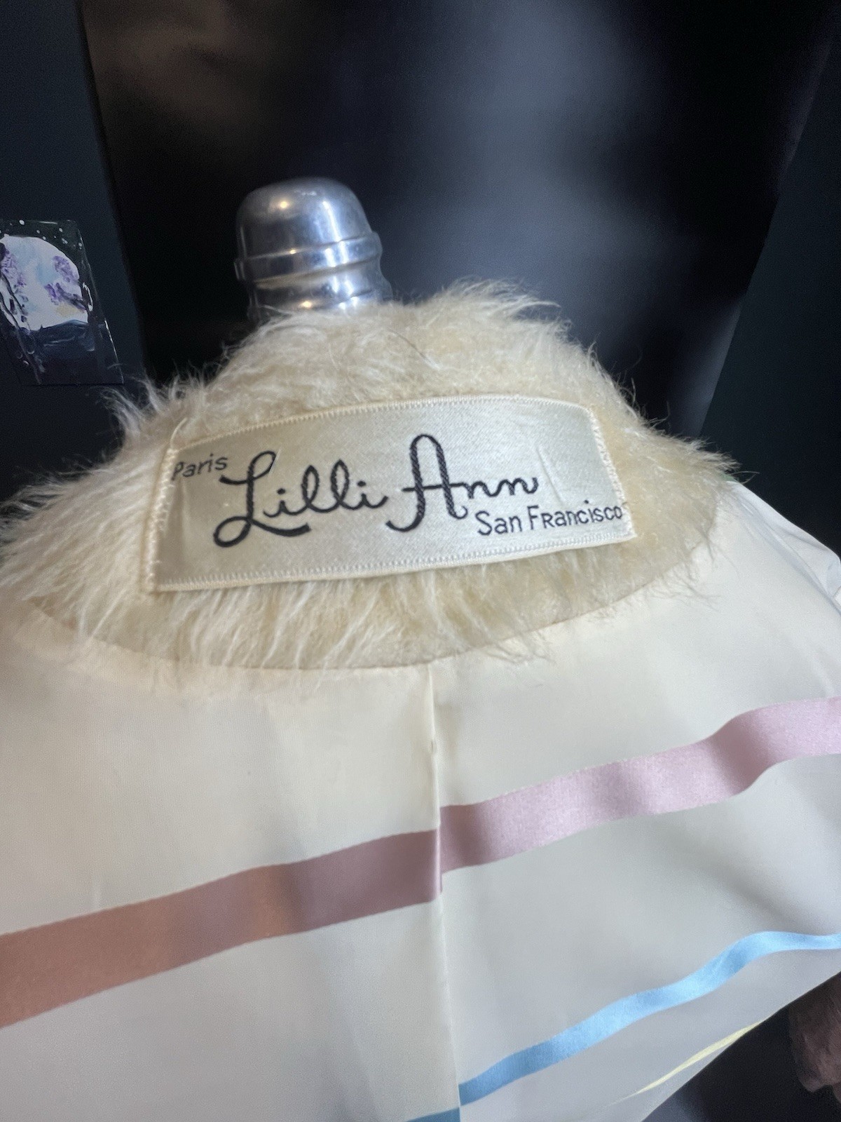 Lilli Ann Ivory Coat Paris San Francisco Vintage Women Regular Size Attic Stored