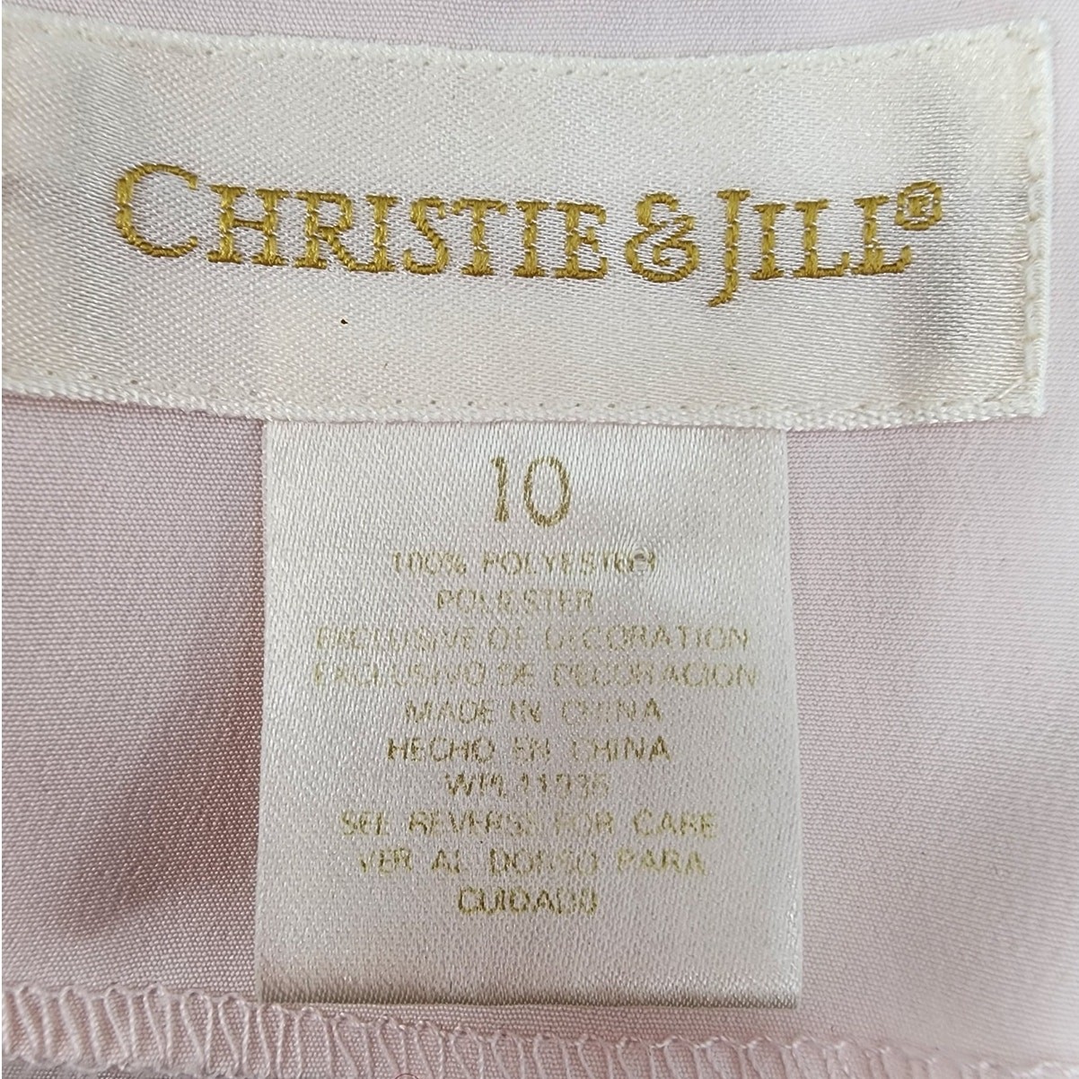 Vintage Christie & Jill Top Womens M/L Pink Pastel Embroidered Floral Button Up
