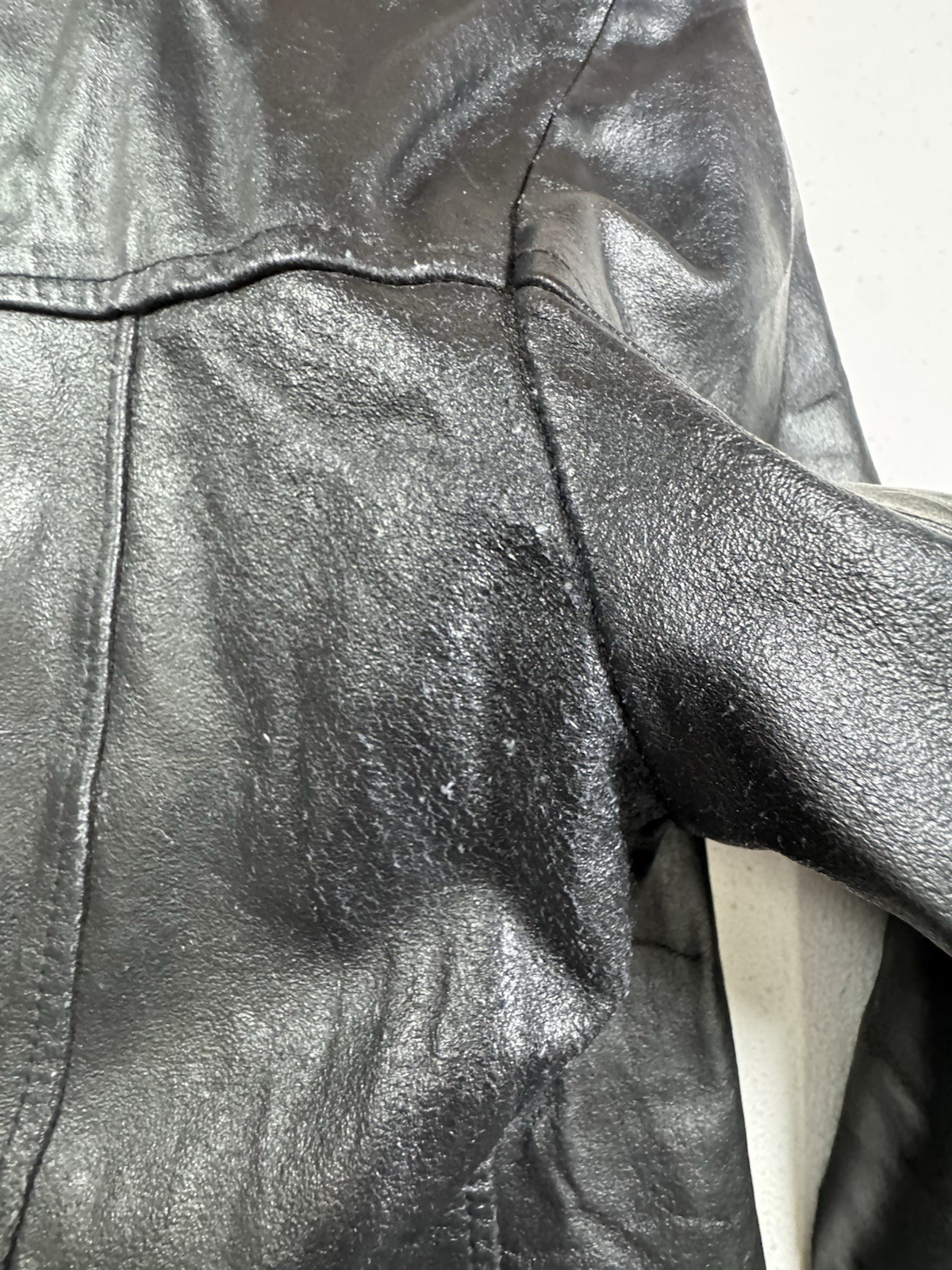 Vintage 90s Vera Pelle Black Italian Leather Blazer Jacket Women’s M
